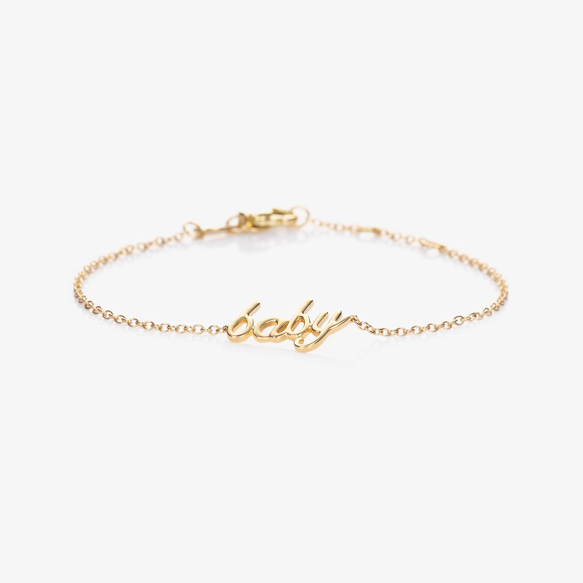 White 18kt Gold Baby Bracelet - View 1