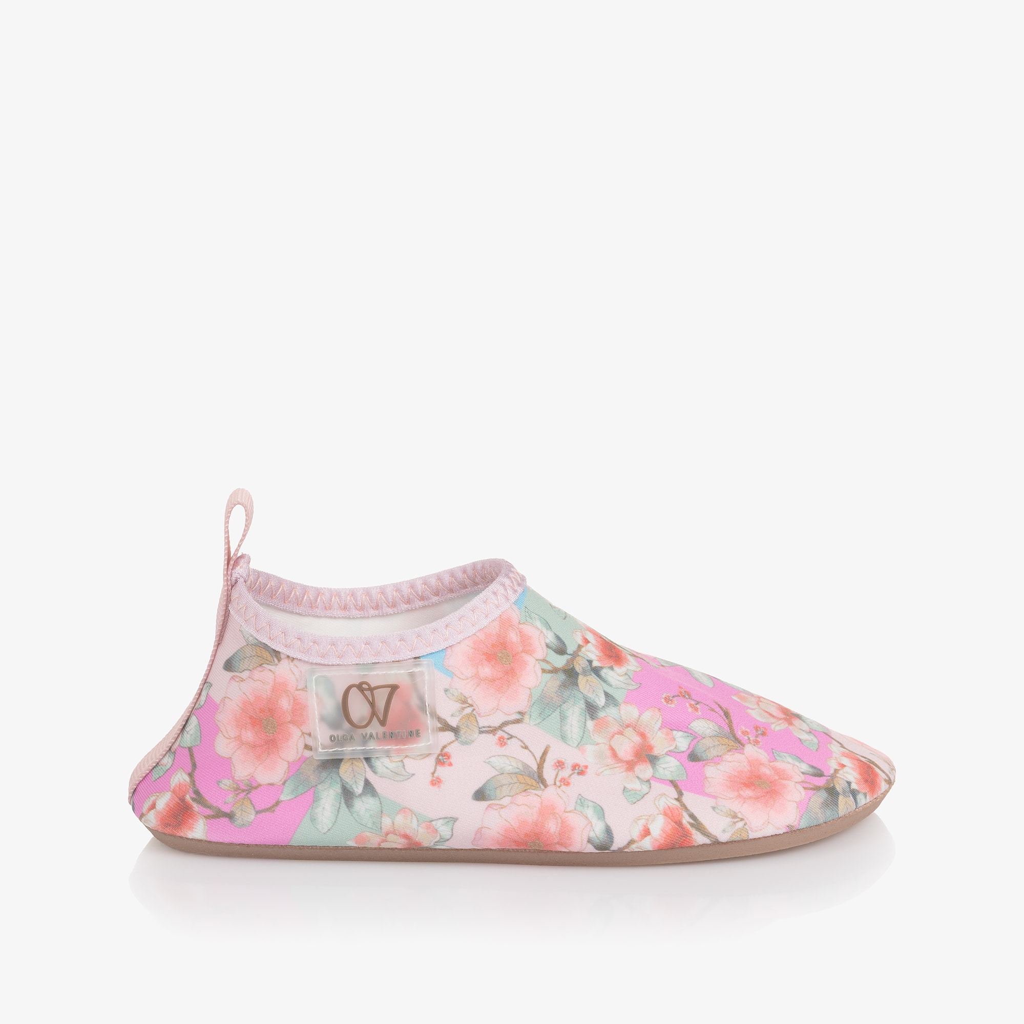 Girls Pink Paisley Print Aqua Shoes - View 4