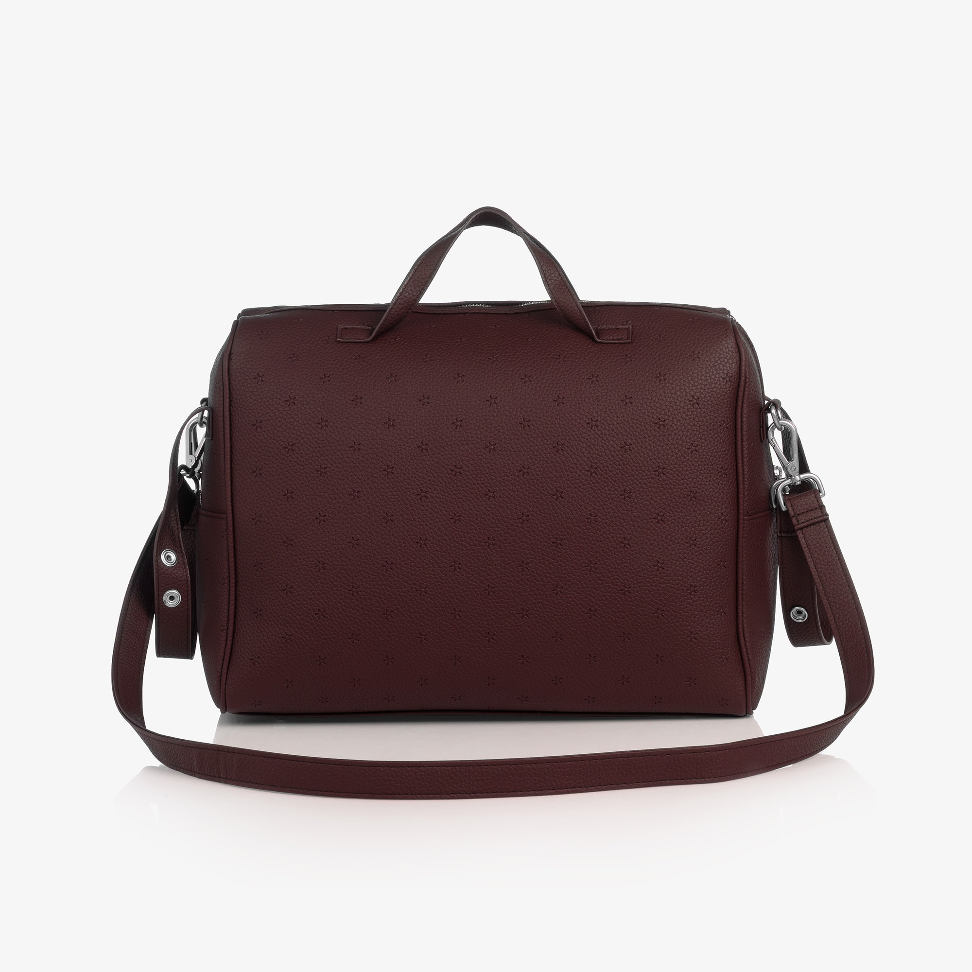 Black Faux Leather London Changing Bag (37cm) - View 5