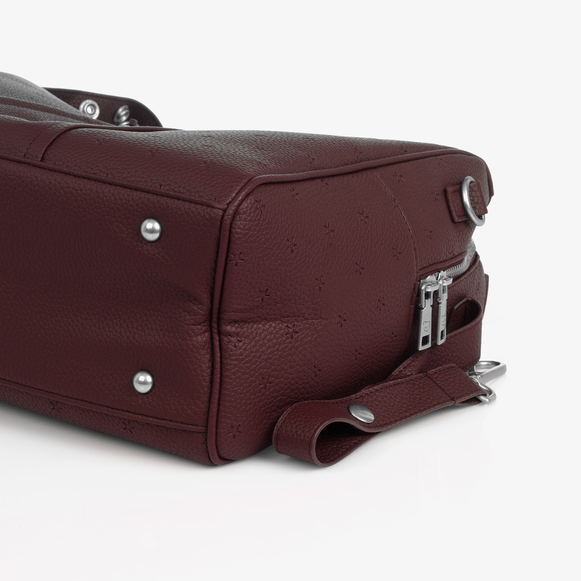 Black Faux Leather London Changing Bag (37cm) - View 11