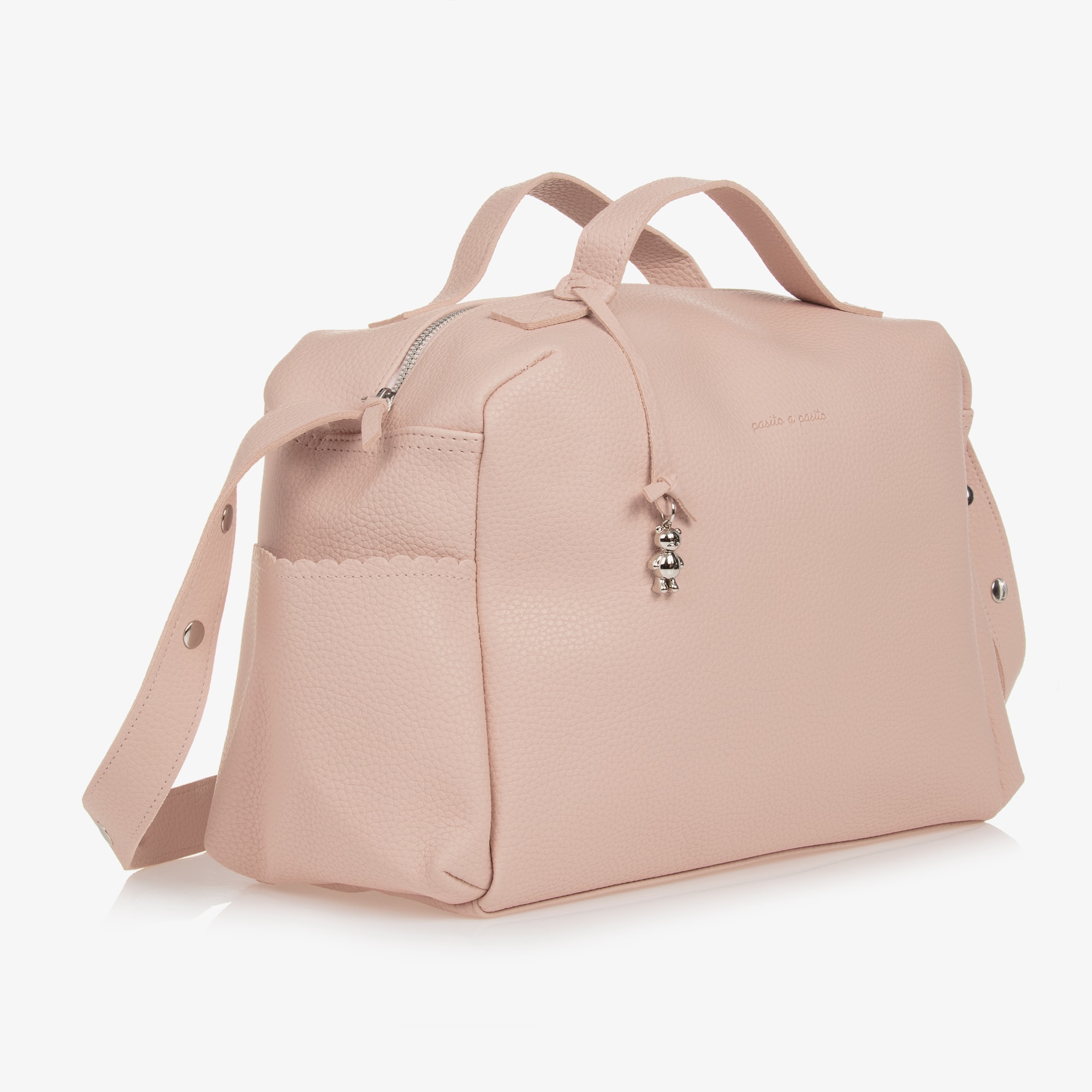 Pale Pink Faux Leather Baby Changing Bag (41cm) - View 4