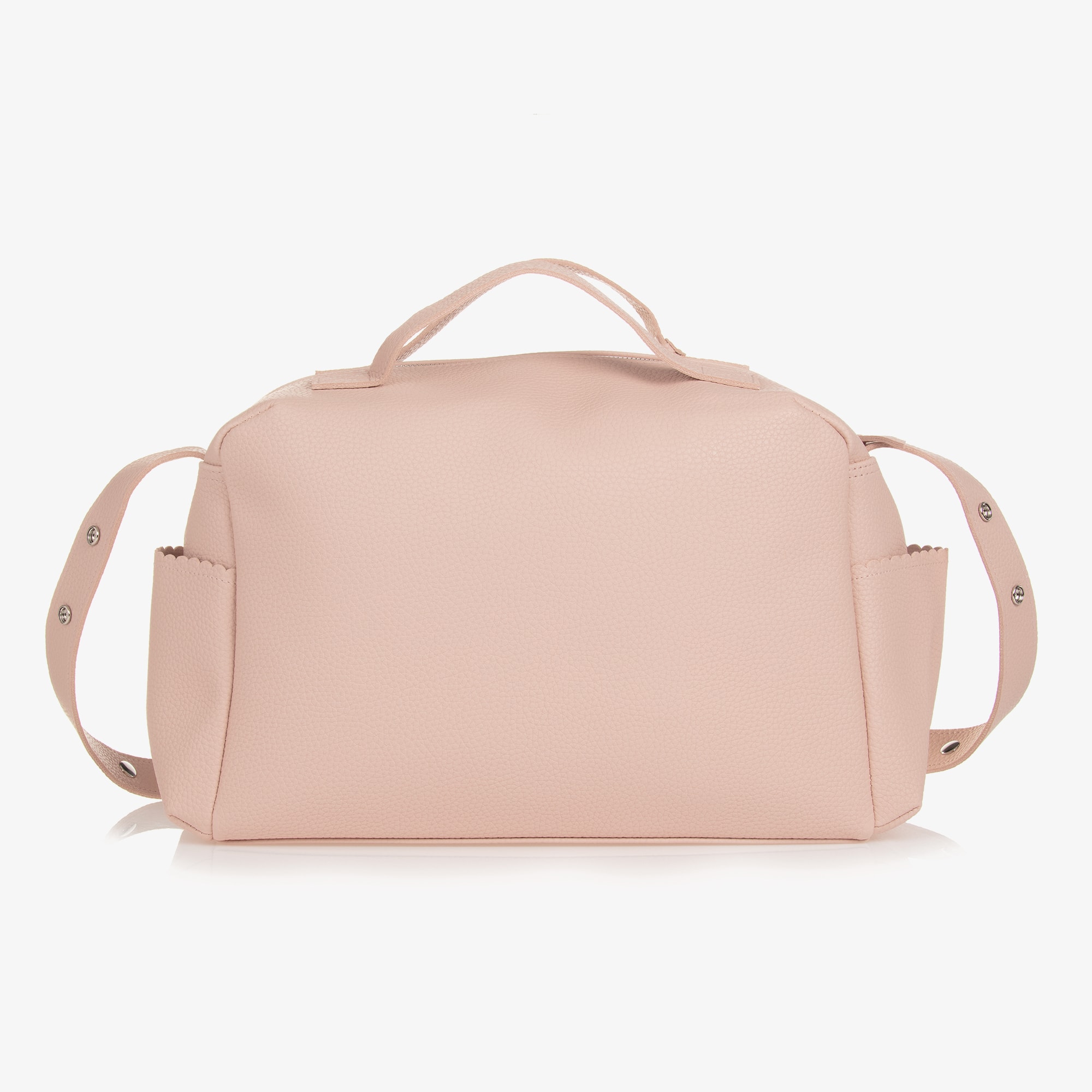 Pale Pink Faux Leather Baby Changing Bag (41cm) - View 5