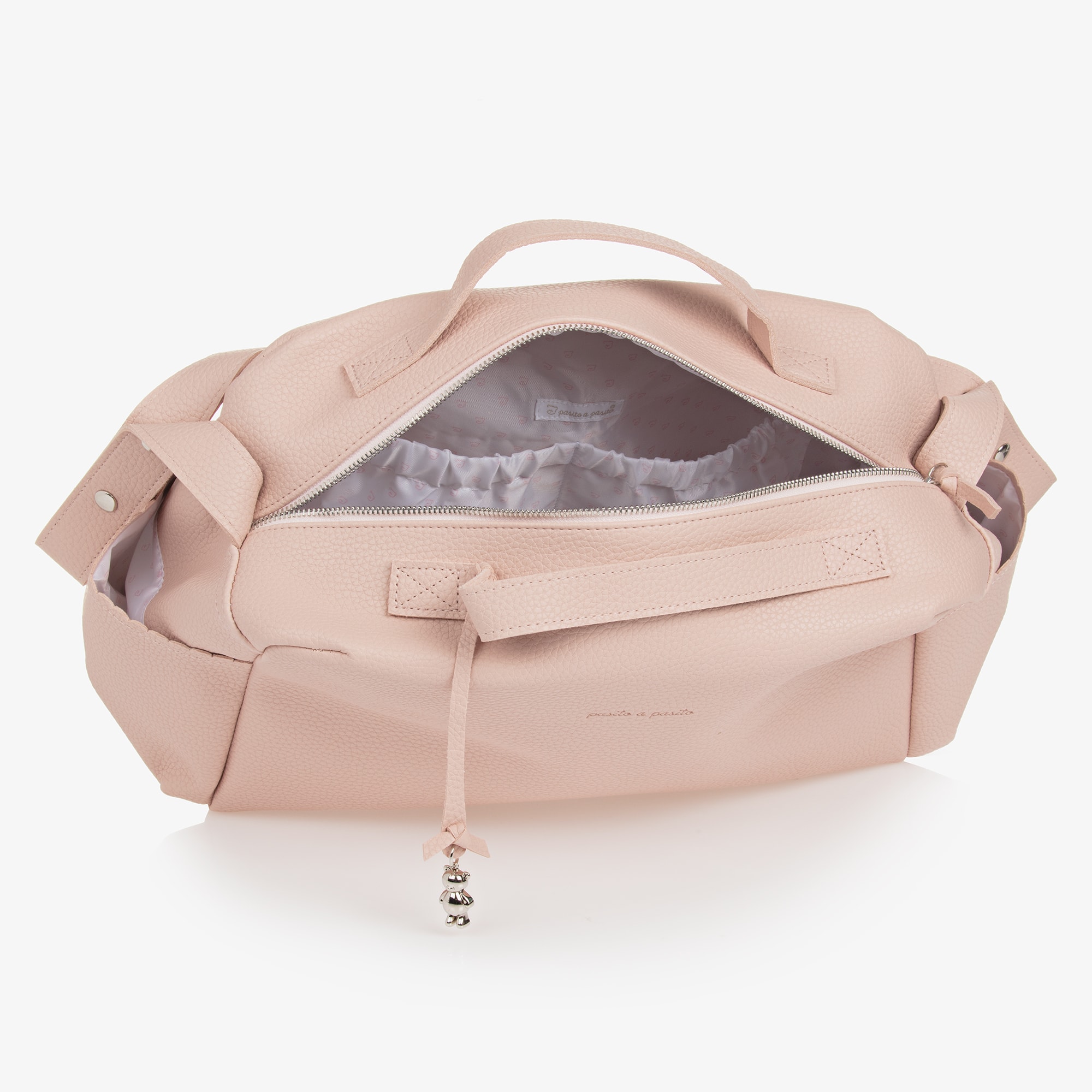 Pale Pink Faux Leather Baby Changing Bag (41cm) - View 6