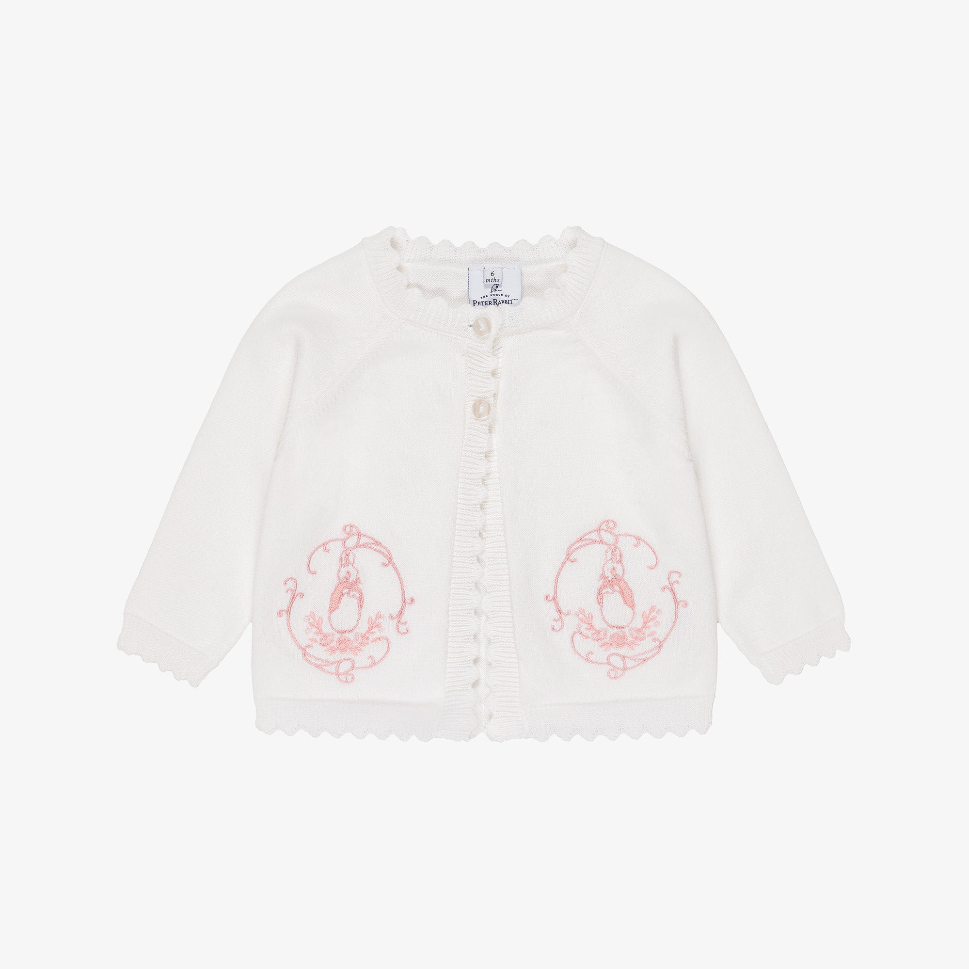 Boys Blue Peter Rabbit Embroidered Cardigan - View 1