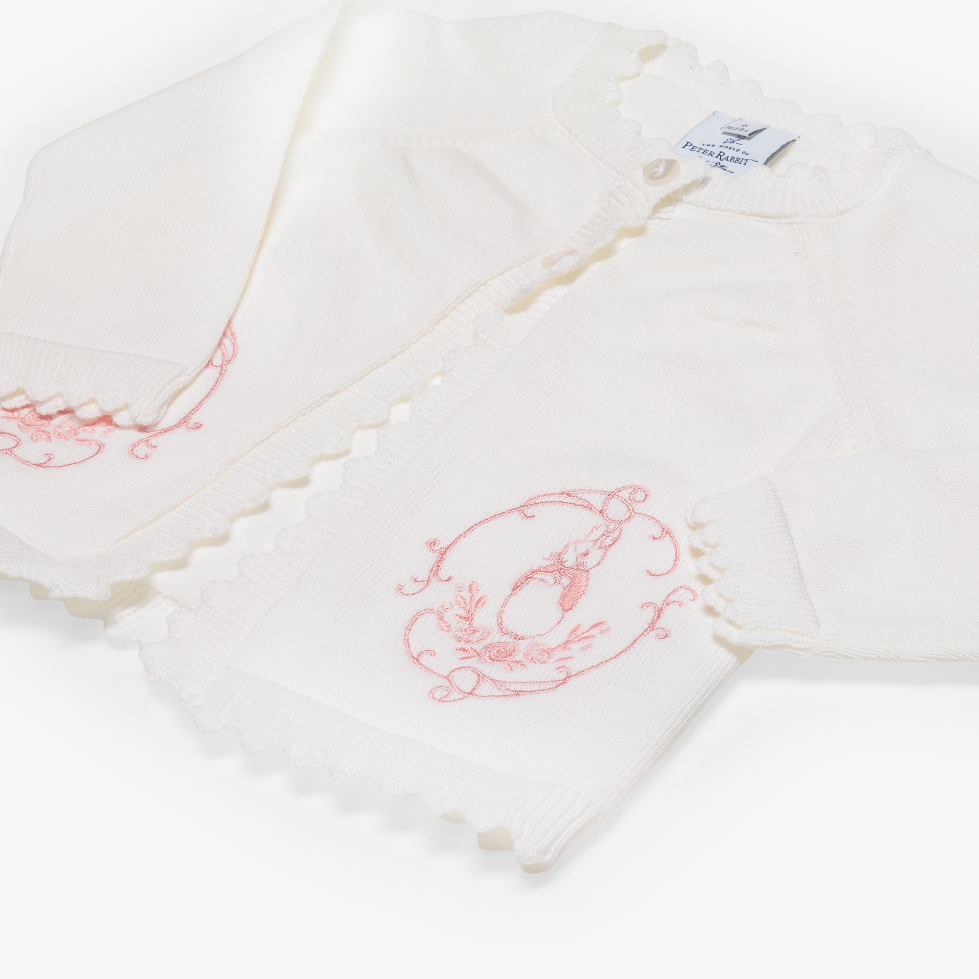 Boys Blue Peter Rabbit Embroidered Cardigan - View 3