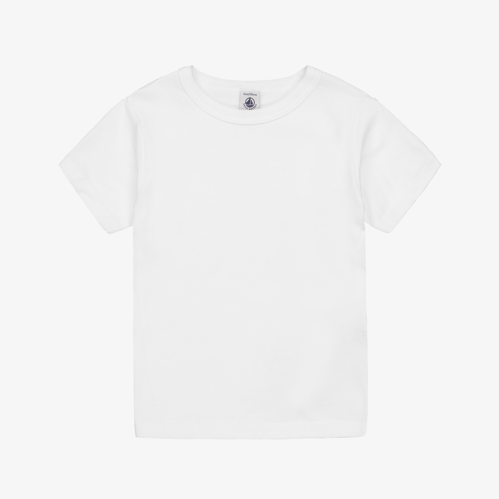 Boys White Cotton Short-Sleeved Vests (2 Pack) - View 2
