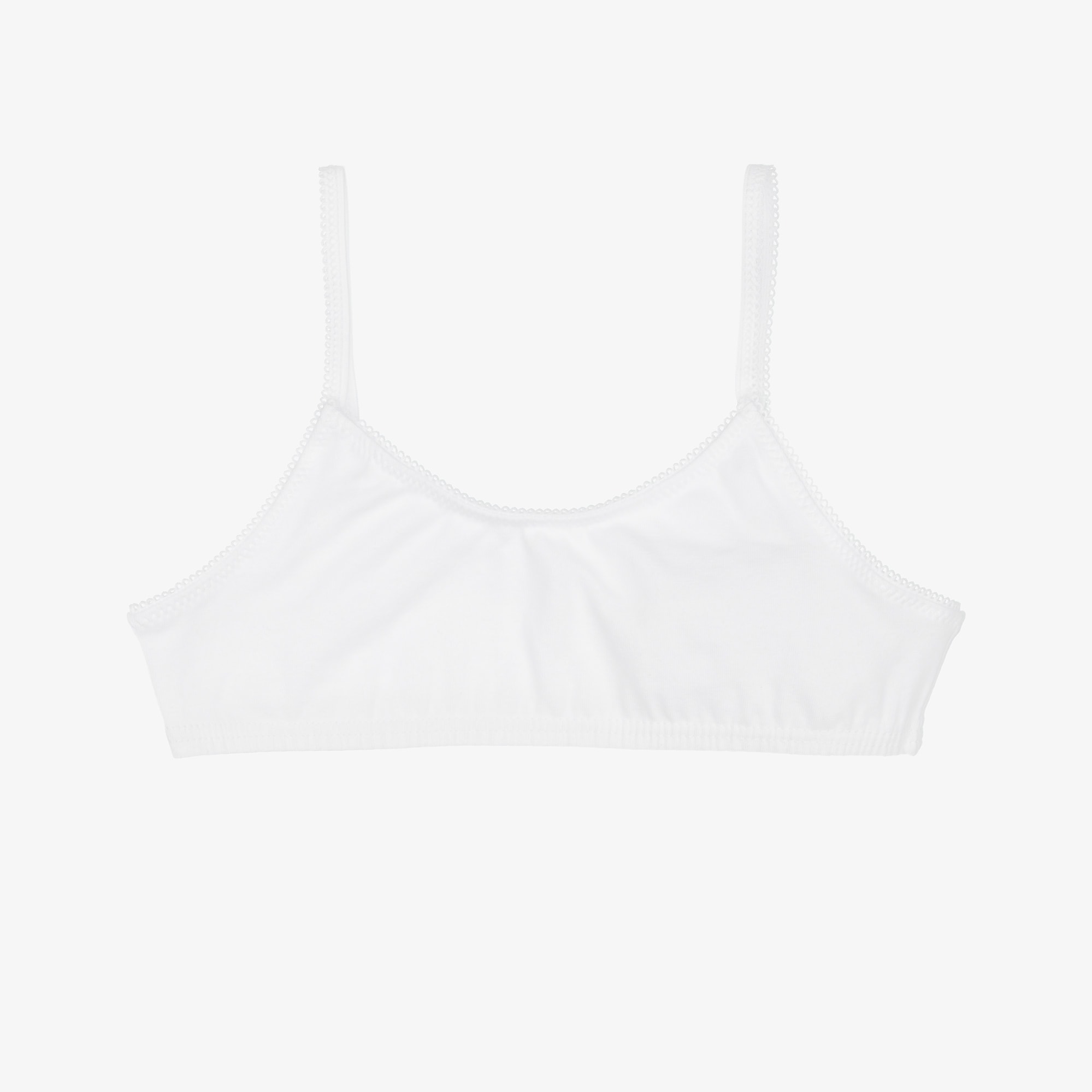 White Cotton Bra Tops (2 Pack) - View 2