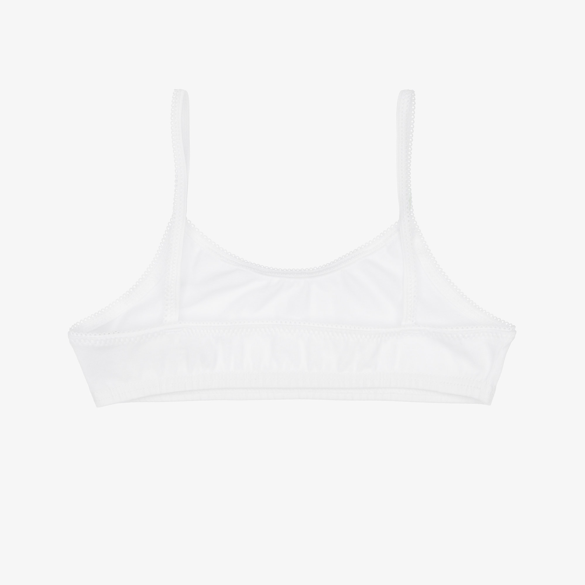 White Cotton Bra Tops (2 Pack) - View 3
