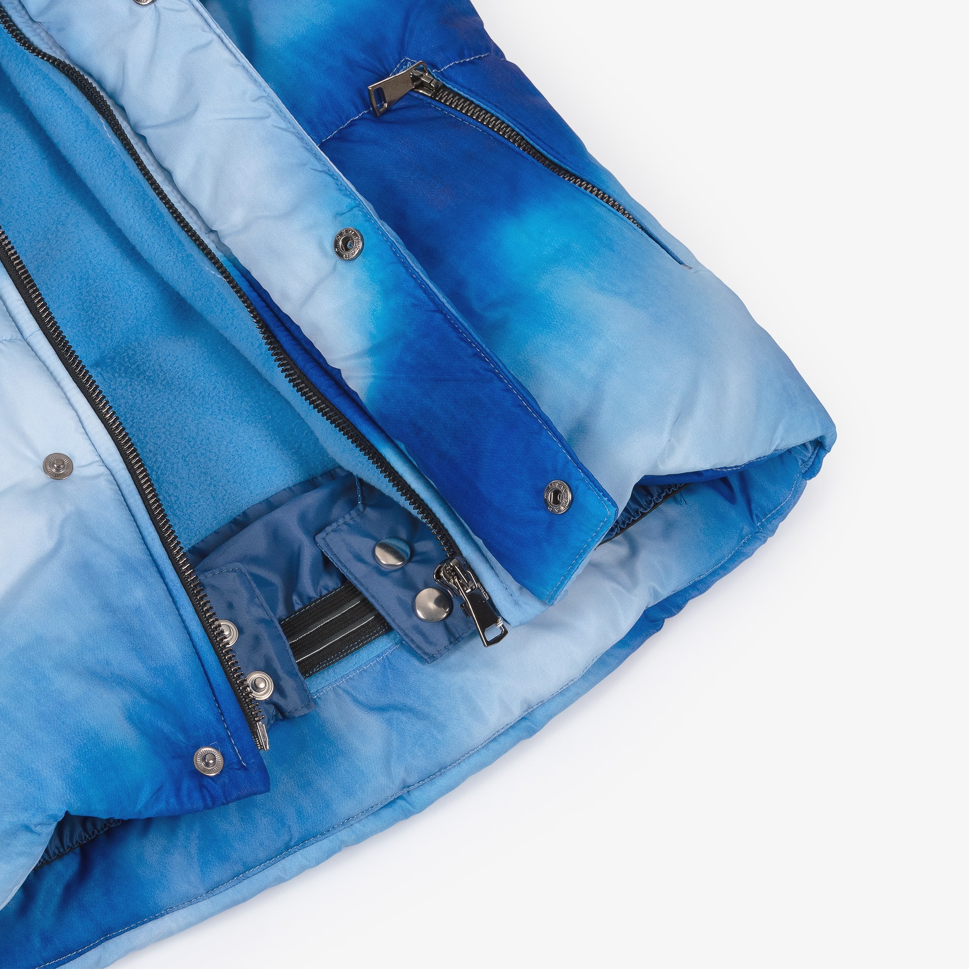 Boys Blue Tie-Dye Technical Ski Jacket - View 6