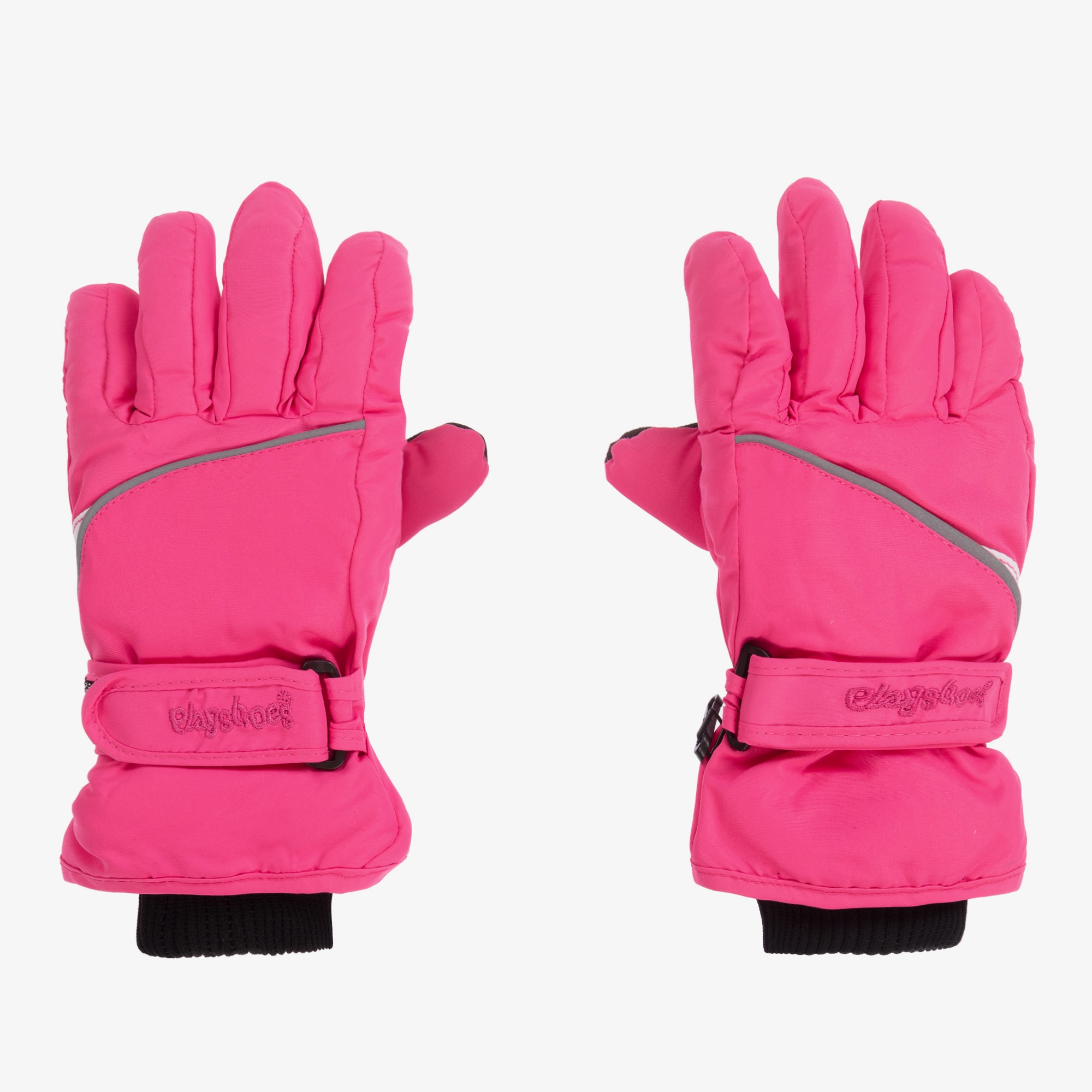 Black Windproof & Waterproof Thermal Ski Gloves - View 1