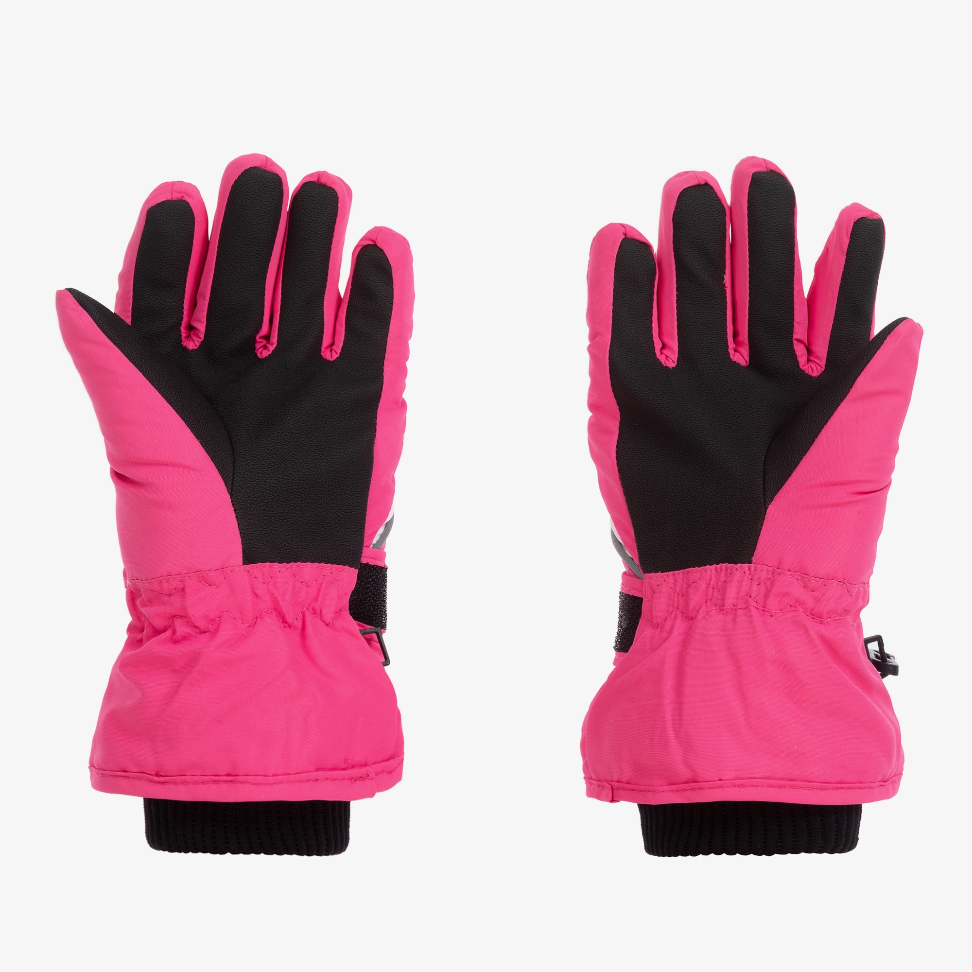 Black Windproof & Waterproof Thermal Ski Gloves - View 2