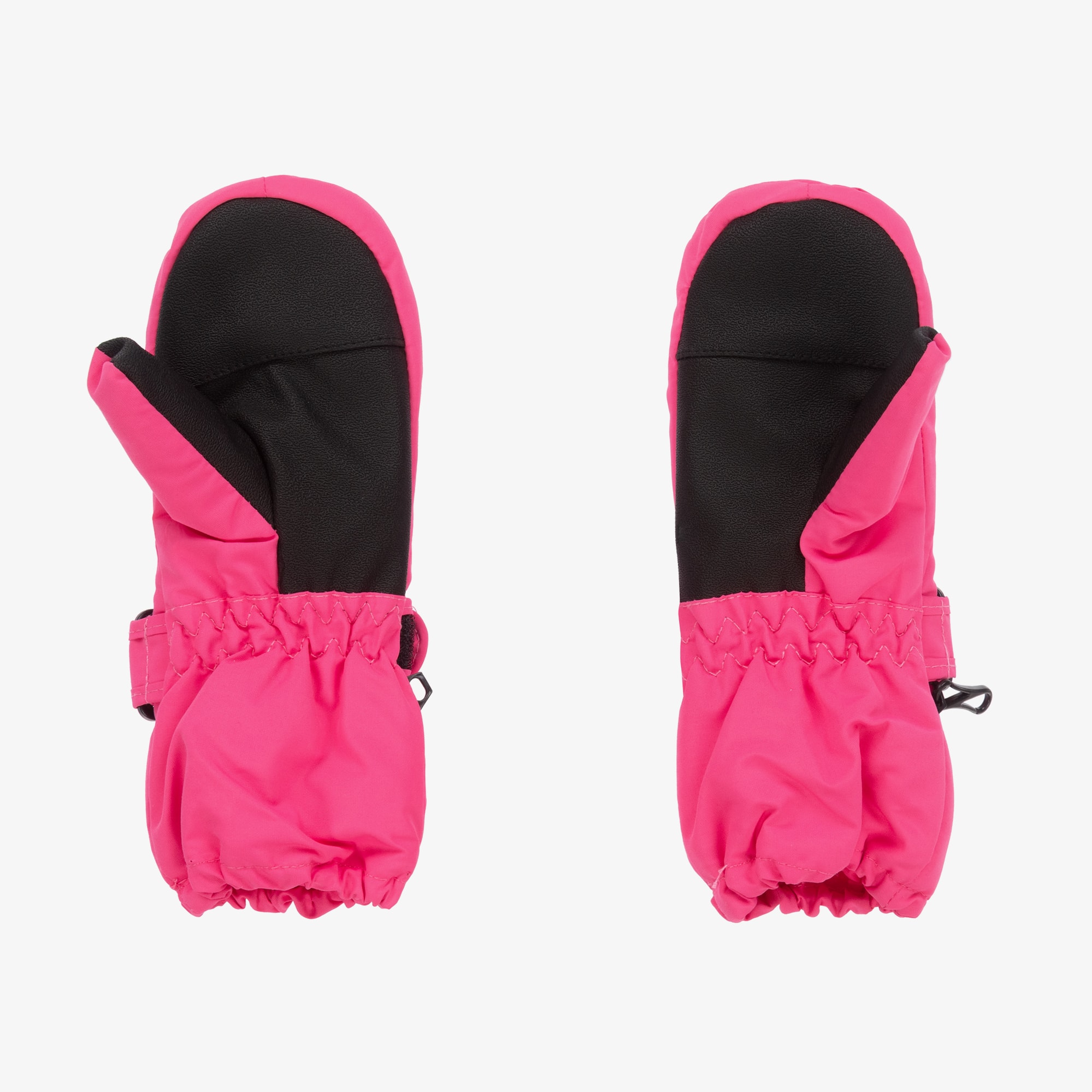 Extra Long Black Waterproof Thermal Ski Mittens - View 3