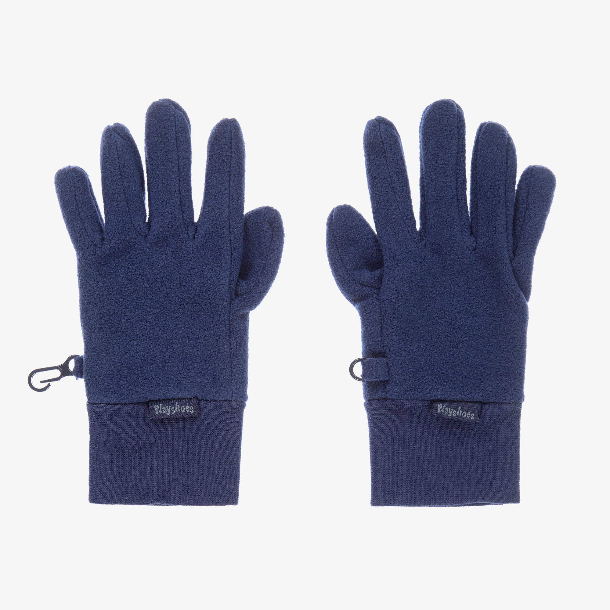 Navy Blue Fleece Gloves - View 1