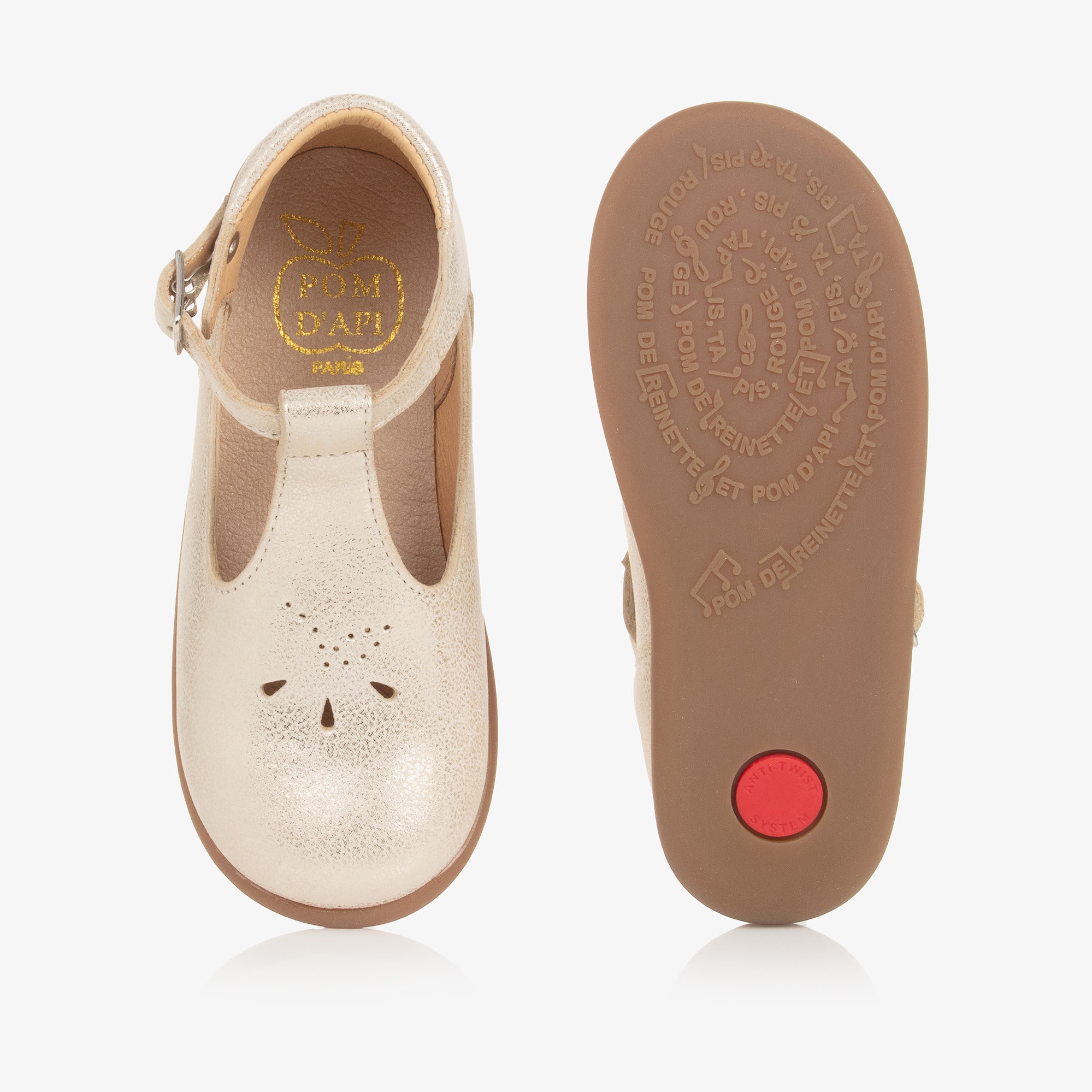 Girls White Leather First Walker Shoes - View 4