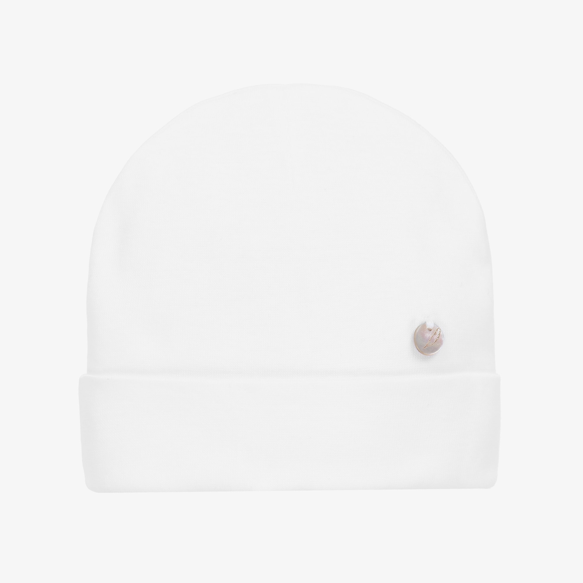 Pink Cotton Baby Layette Hat - View 1