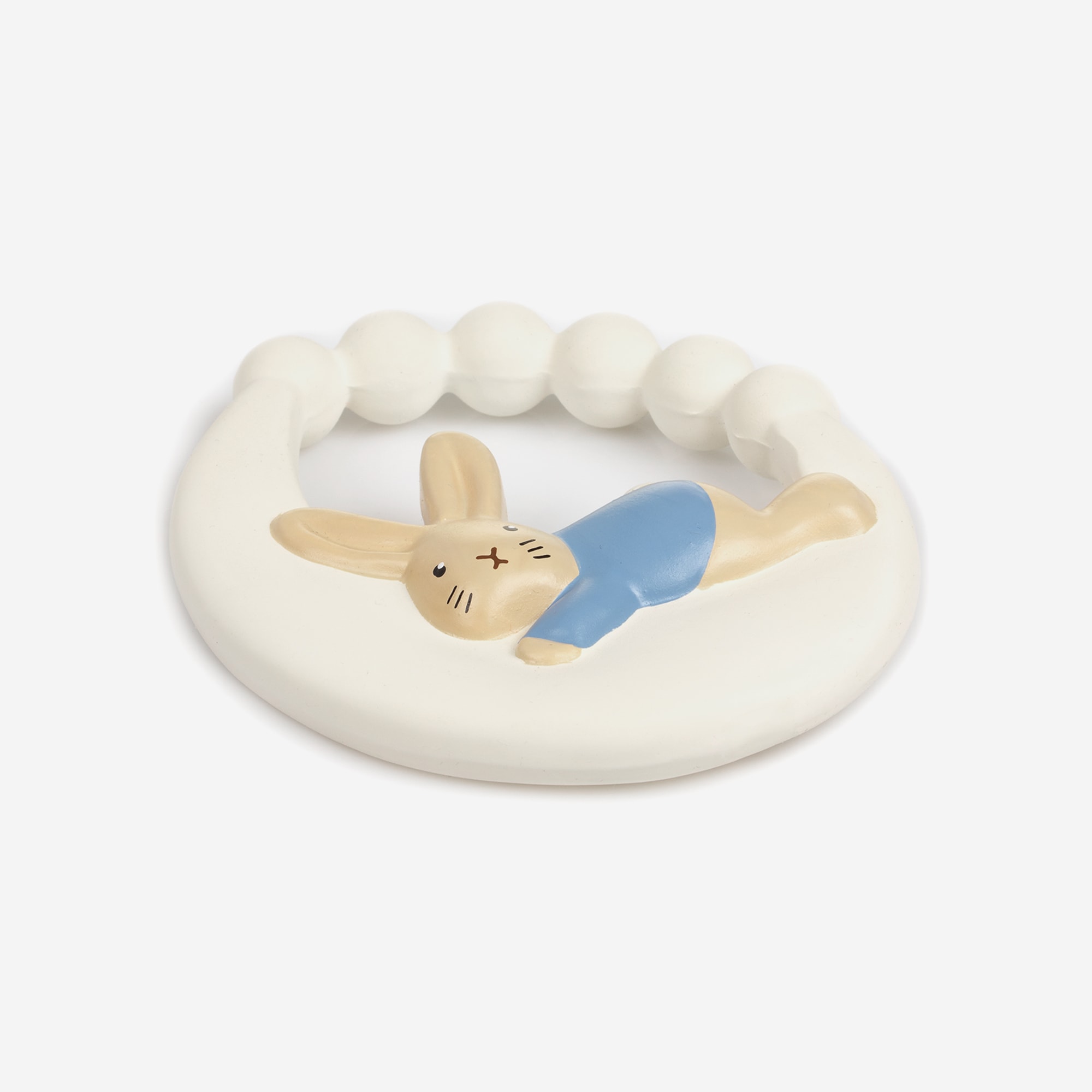 White Peter Rabbit Natural Rubber Teething Toy (12cm) - View 4