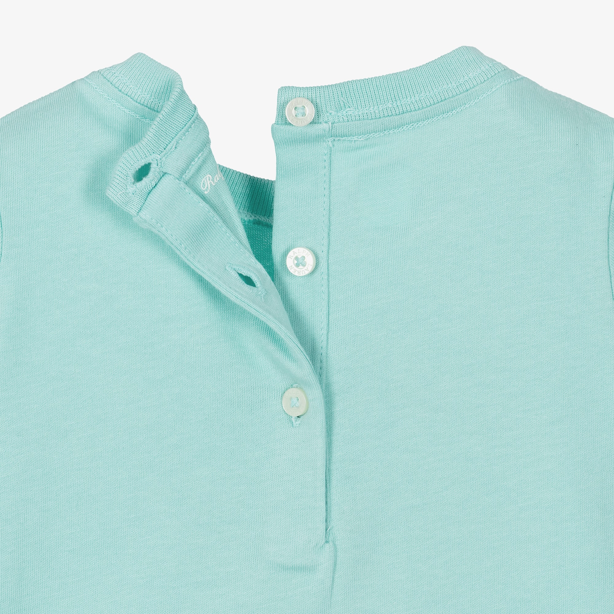 Baby Girls Turquoise Blue Polo Bear T-Shirt - View 3