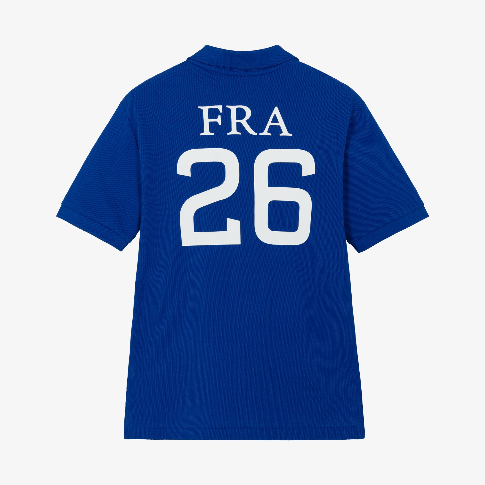 Boys Blue Cotton Piqué France Polo Shirt - View 2