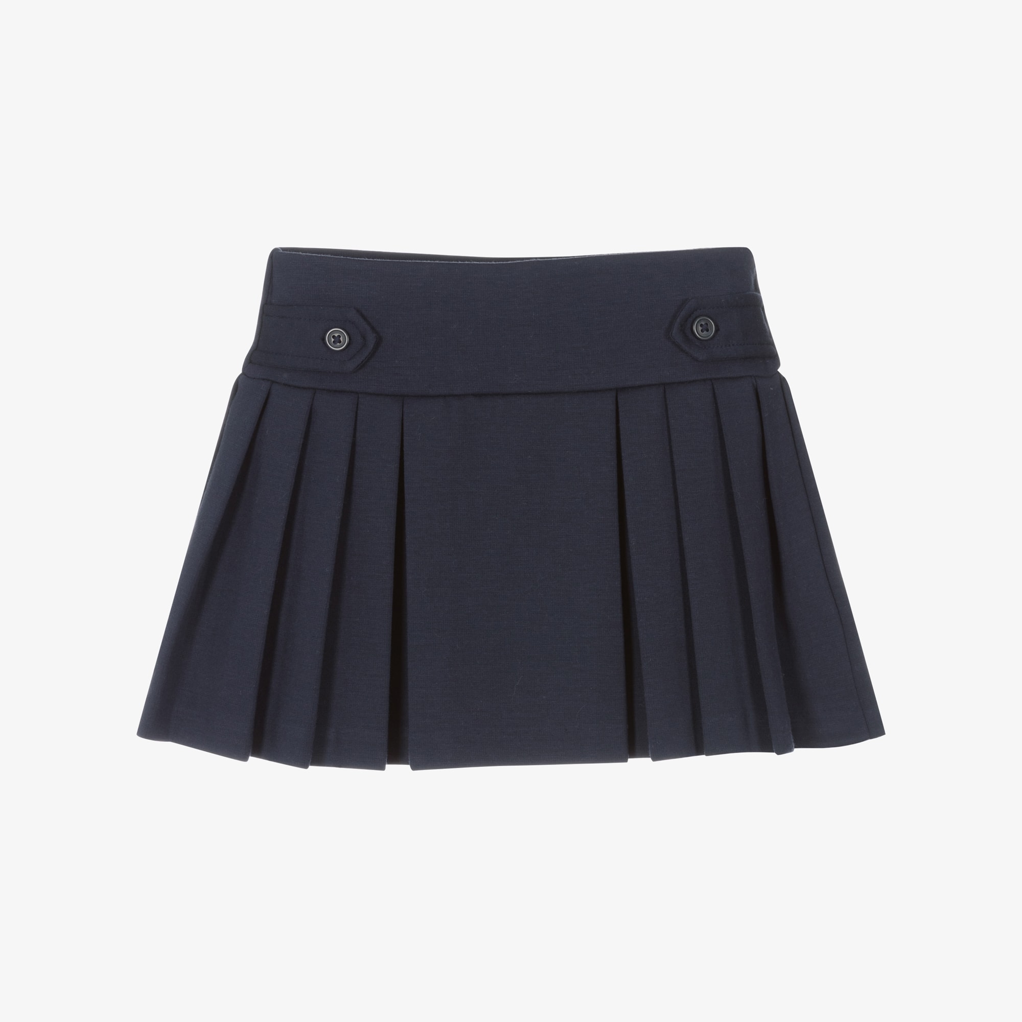 Girls Blue Pleated Jersey Skort - View 1