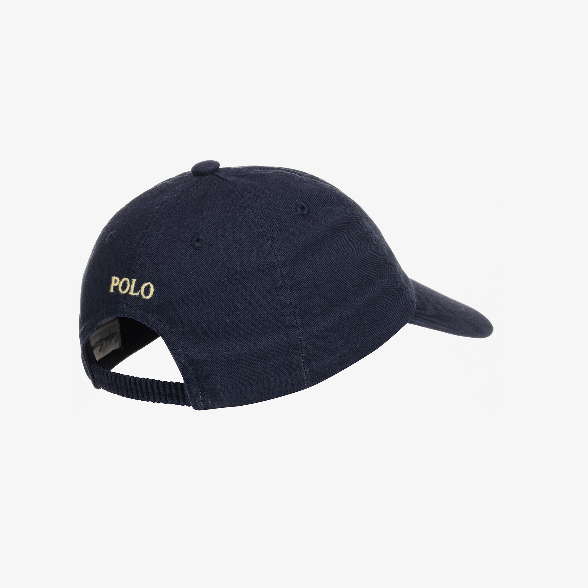 Navy Blue Cotton Pony Logo Baby Cap - View 3