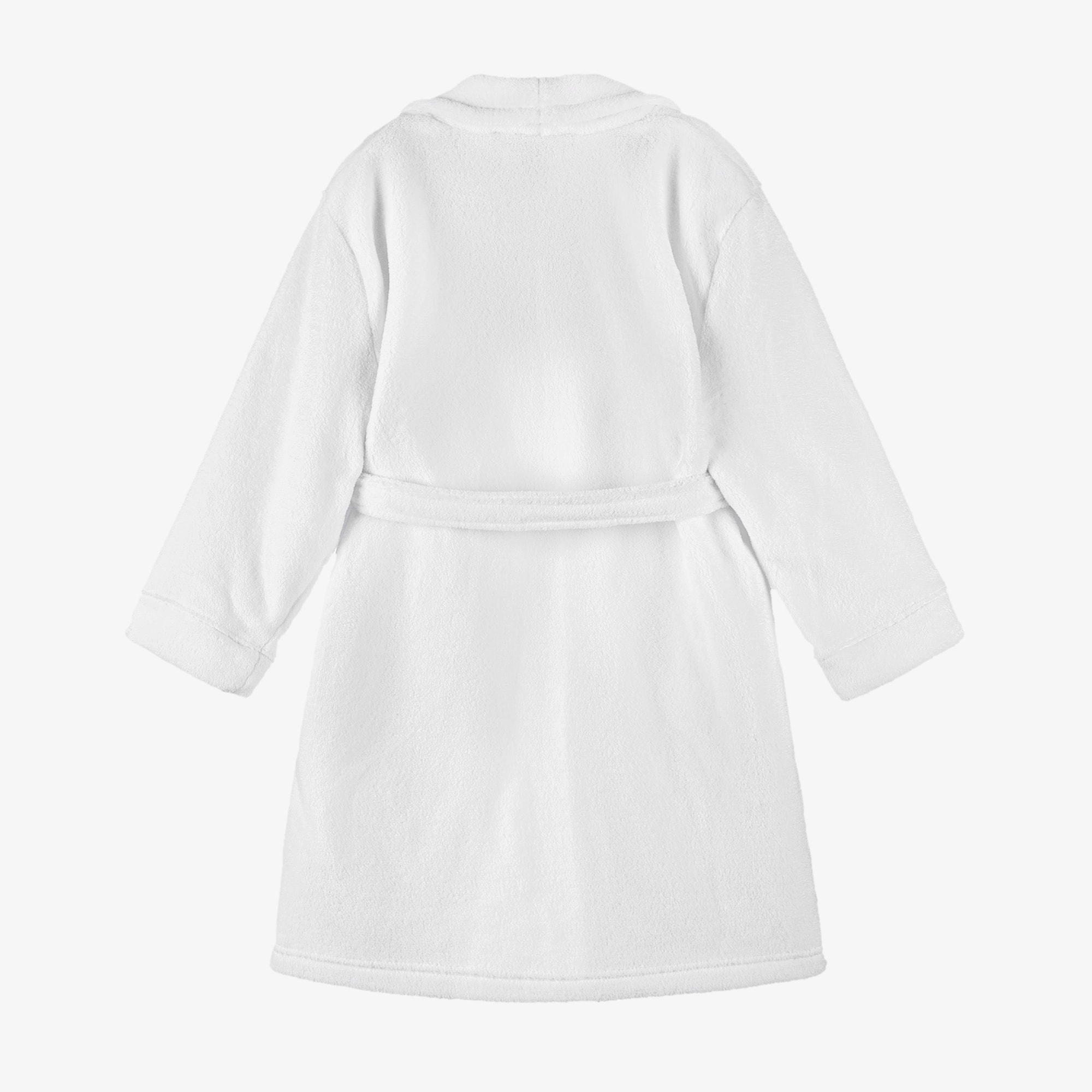 White Polo Bear Fleece Dressing Gown - View 2