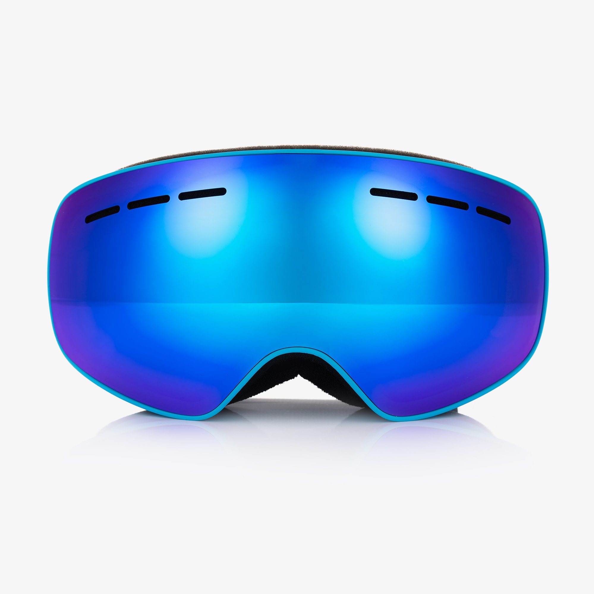 Blue Polarised Anti-Fog Ski Goggles - View 3