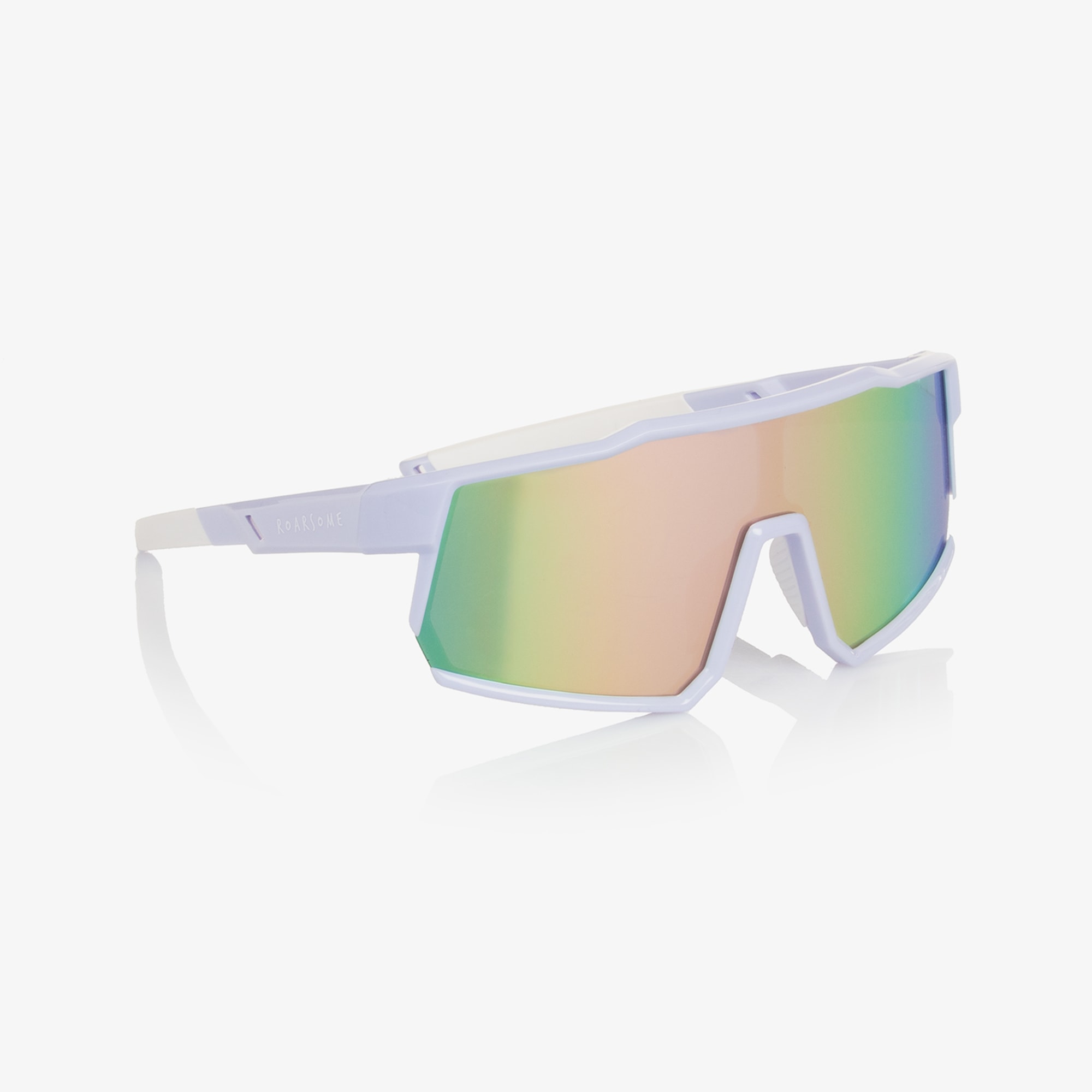 Girls Lilac Purple Sunglasses with Mirrored Lenses - View 1