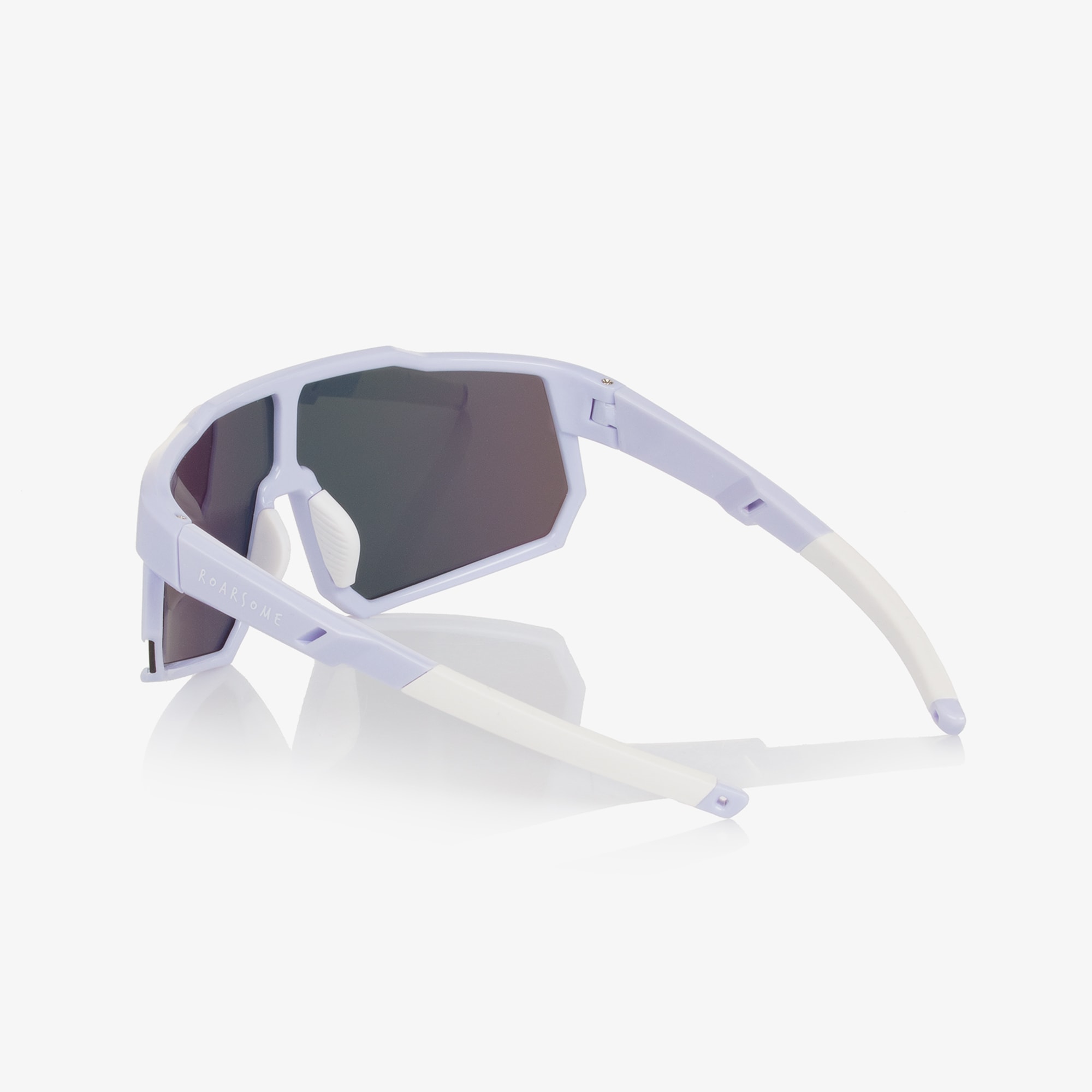 Girls Lilac Purple Sunglasses with Mirrored Lenses - View 3