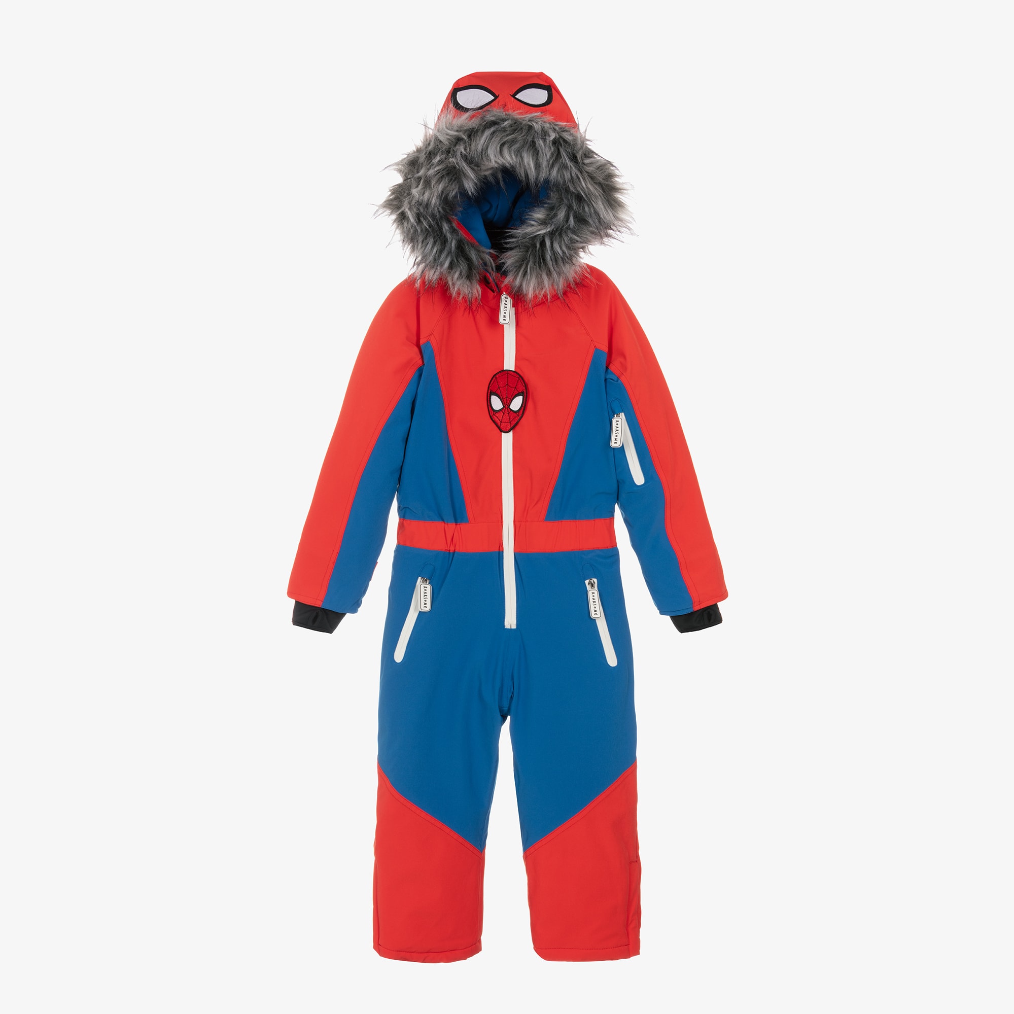 Red & Blue Spiderman Ski Snowsuit - View 1