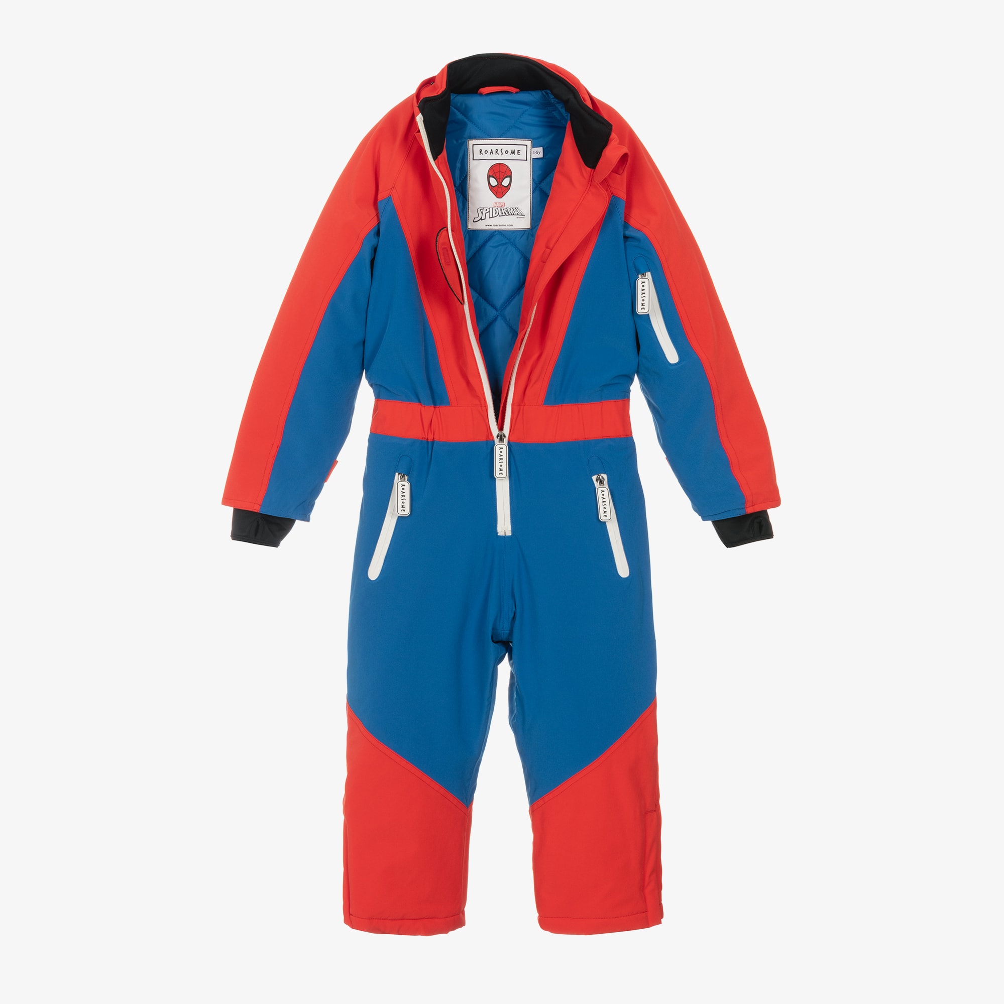 Red & Blue Spiderman Ski Snowsuit - View 4
