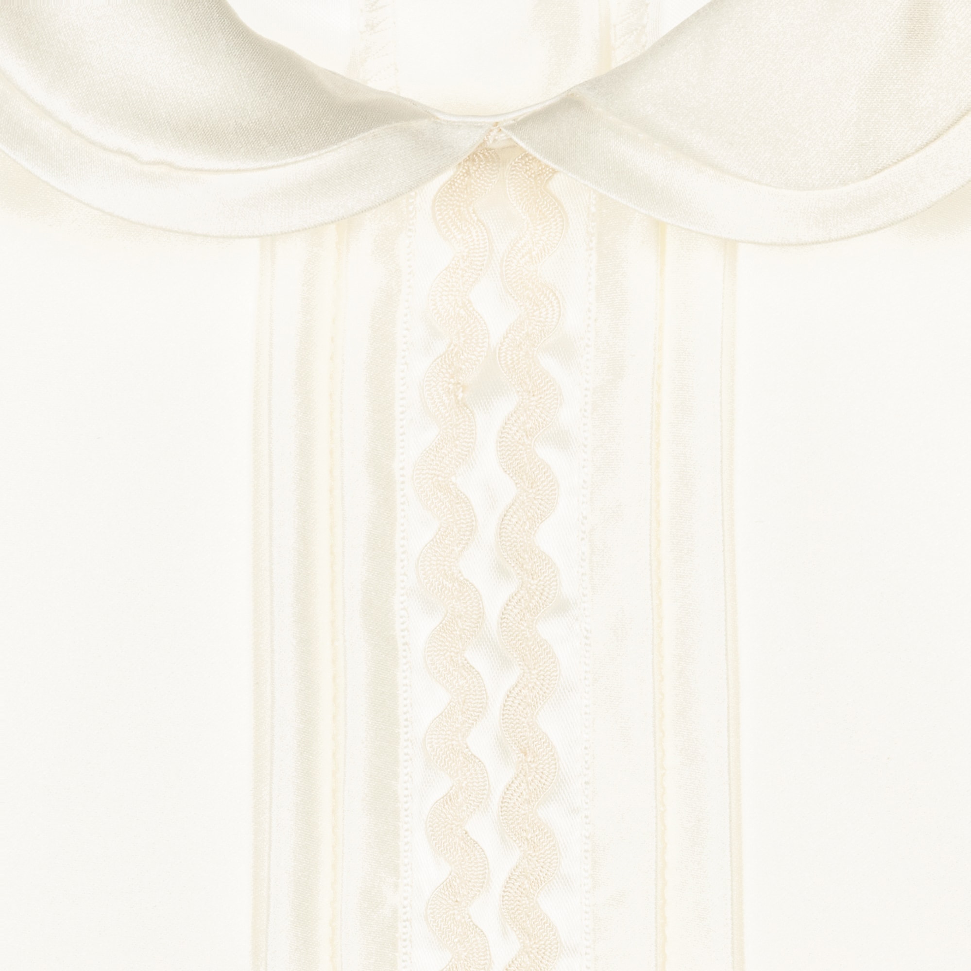 Boys Ivory Satin Babysuit Set - View 7