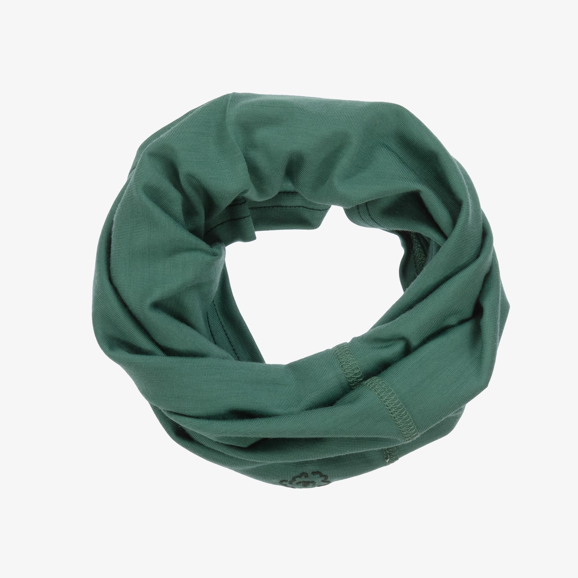 Green Merino Wool Snood - View 1