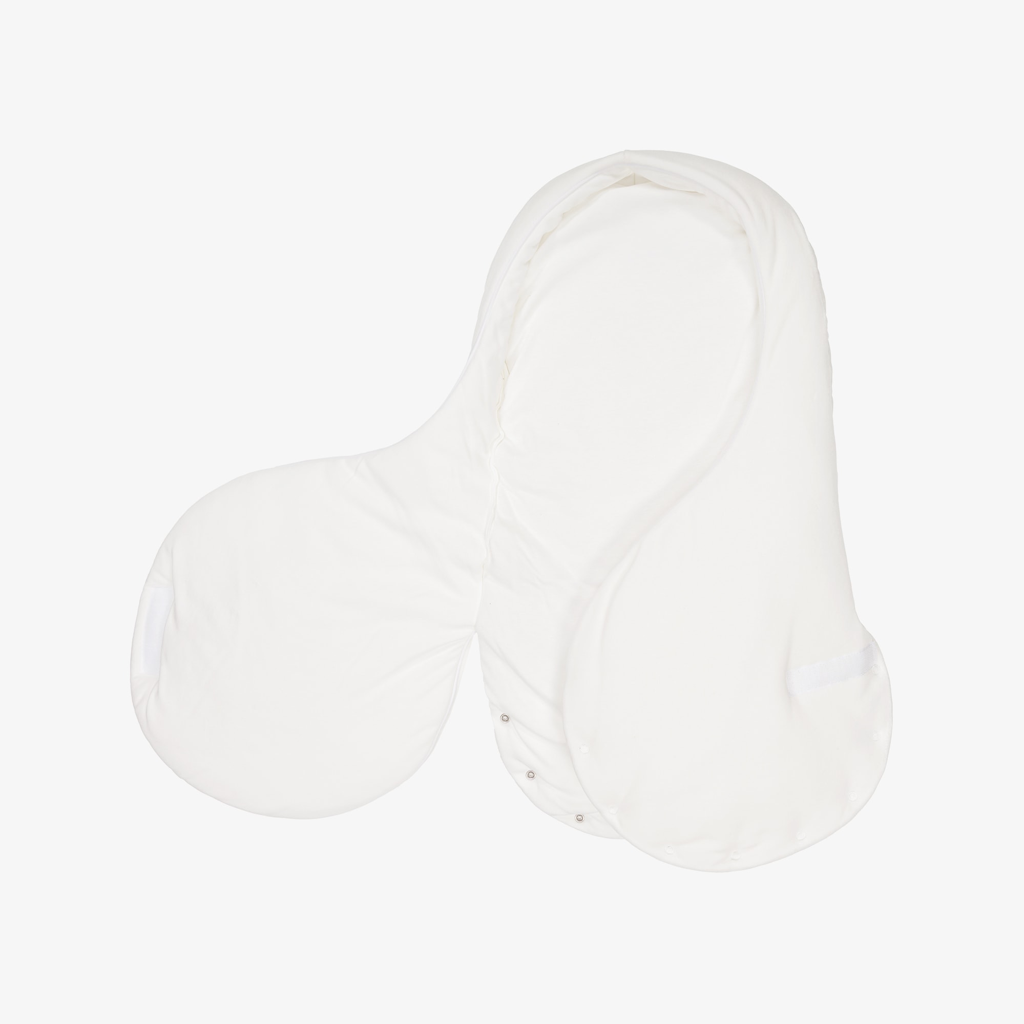 Ivory Velour Padded Teddy Nest (65cm) - View 2