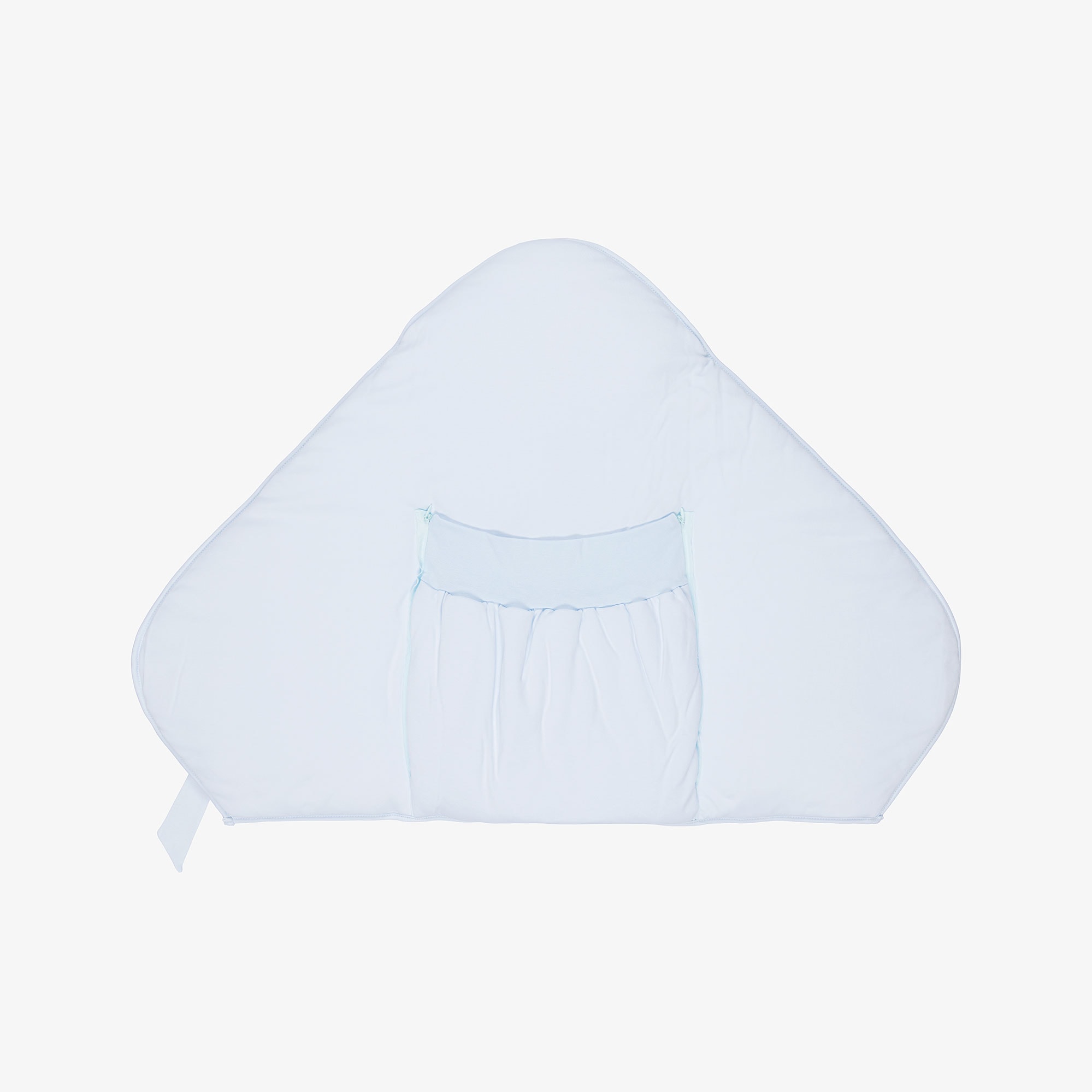 White & Blue Cotton Teddy & Train Print Nest (64cm) - View 4