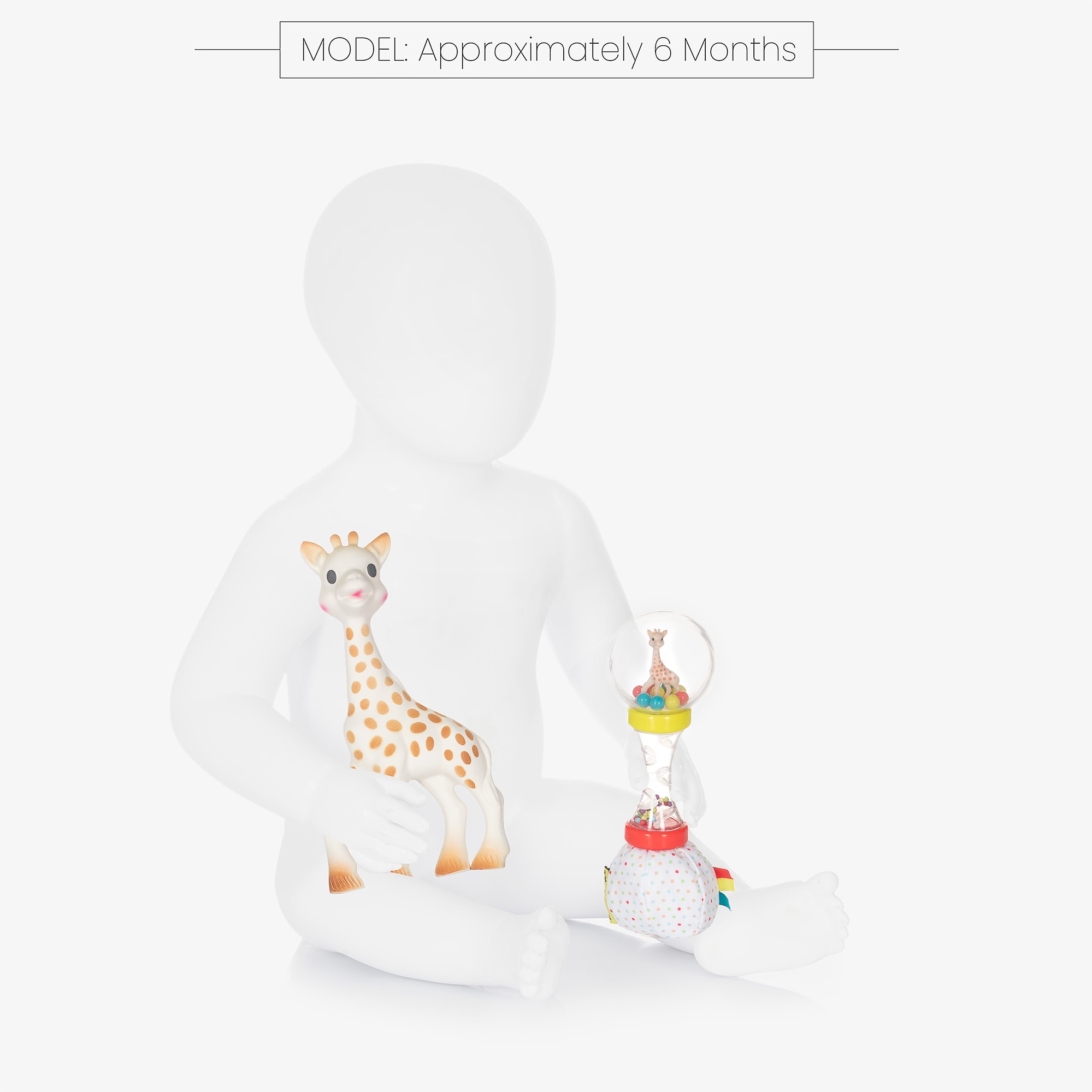 Baby Rattle Giraffe Gift Set - View 2