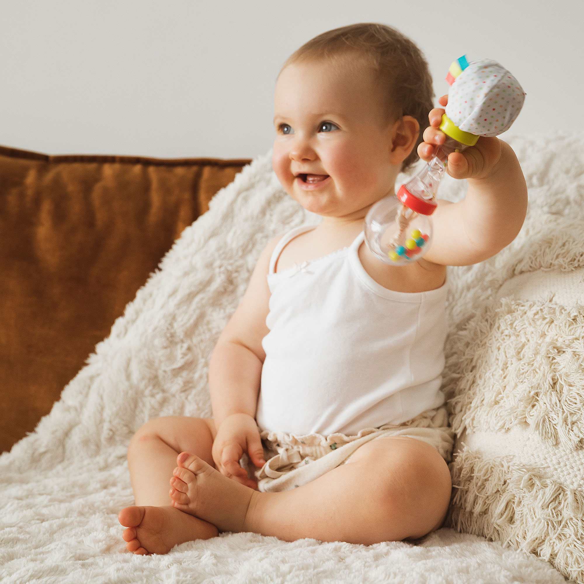 Baby Rattle Giraffe Gift Set - View 3