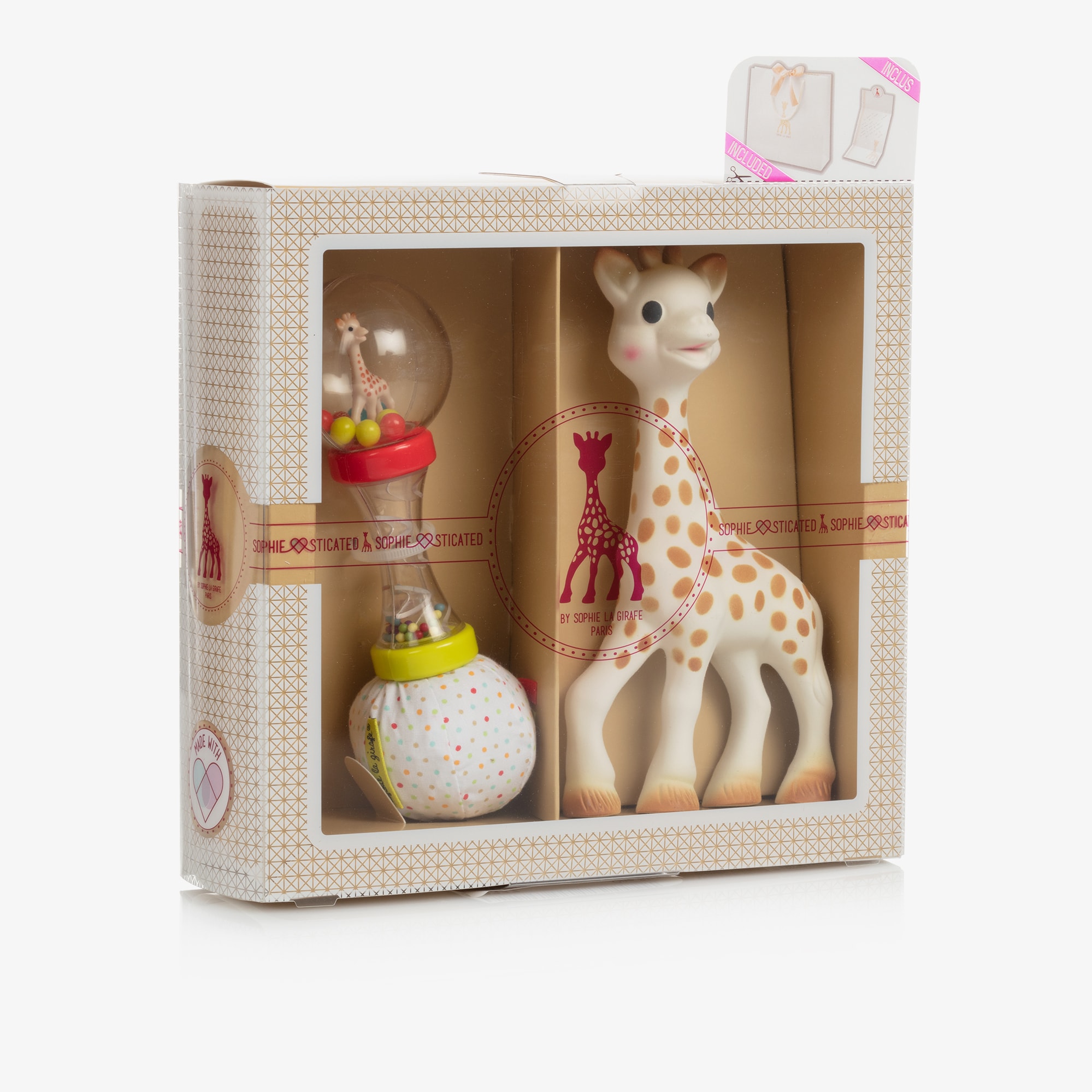Baby Rattle Giraffe Gift Set - View 6