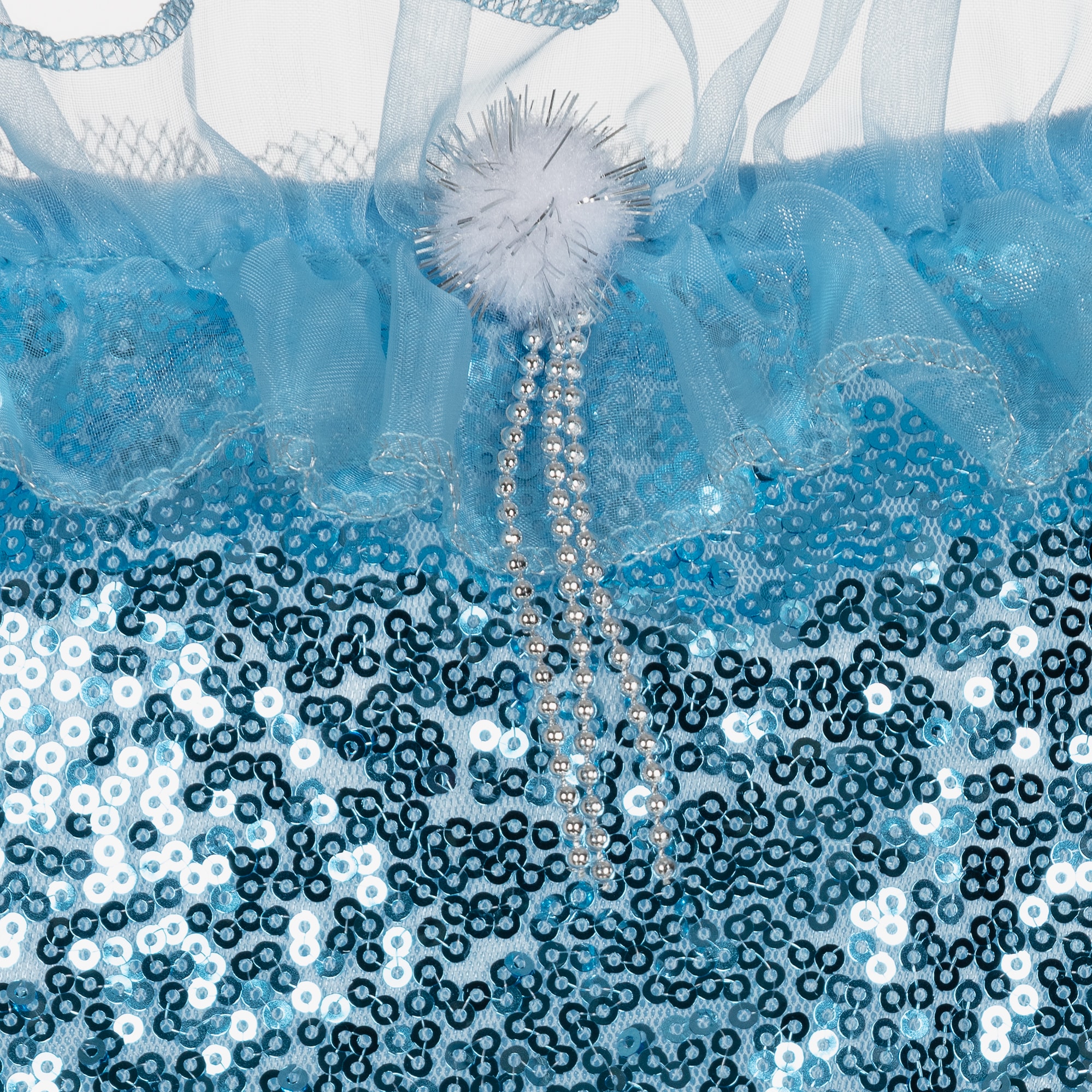 Blue Ice-Queen Costume Dress - View 4