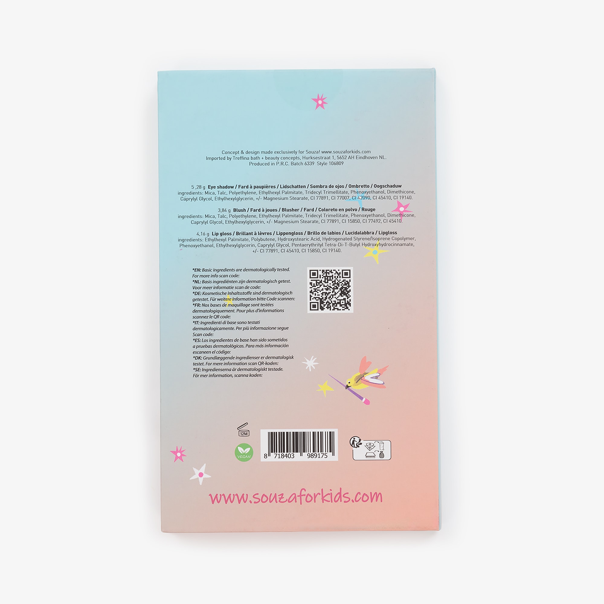 Girls Pink Fairy Make-Up Palette - View 3