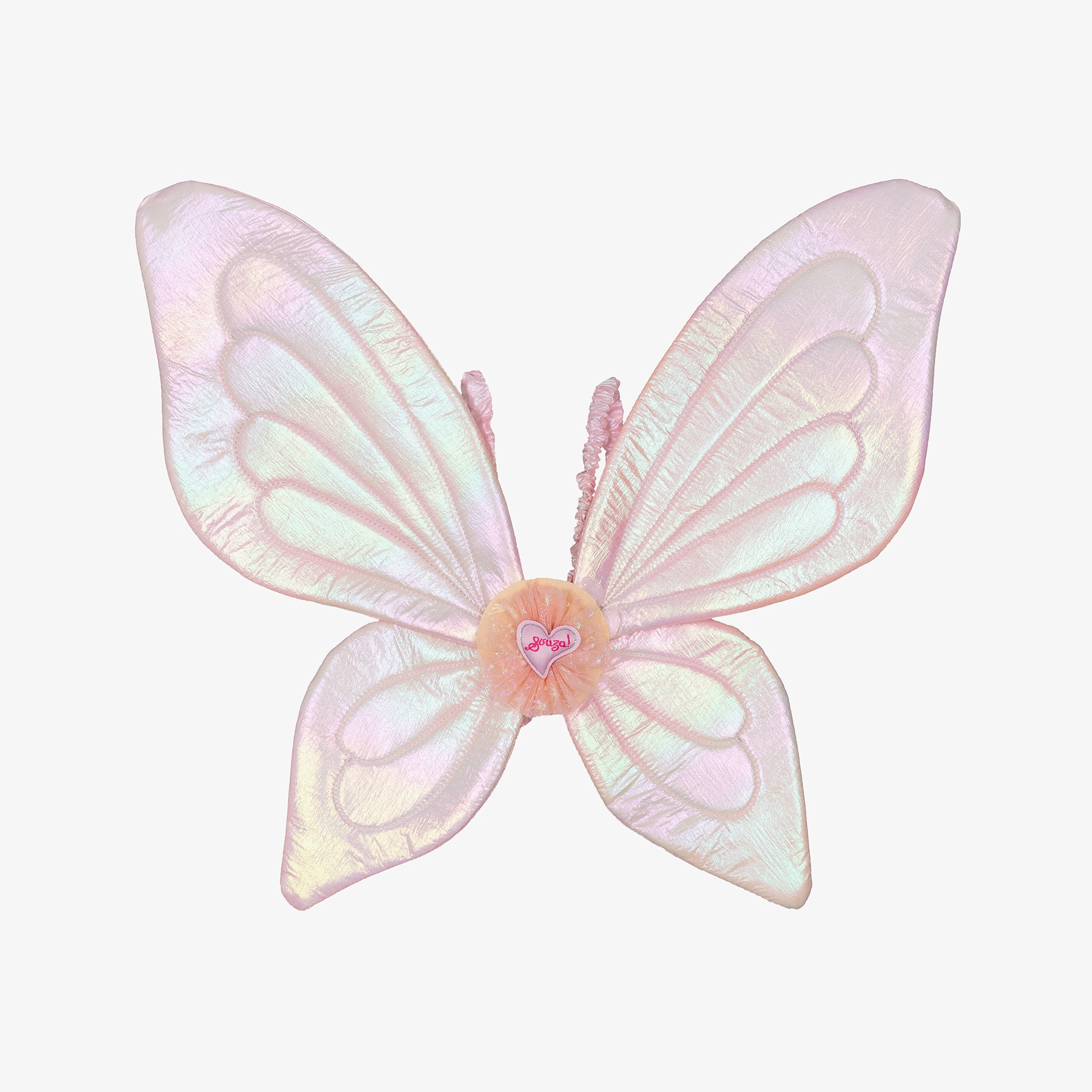 Girls Shimmering Pink Butterfly Wings - View 1