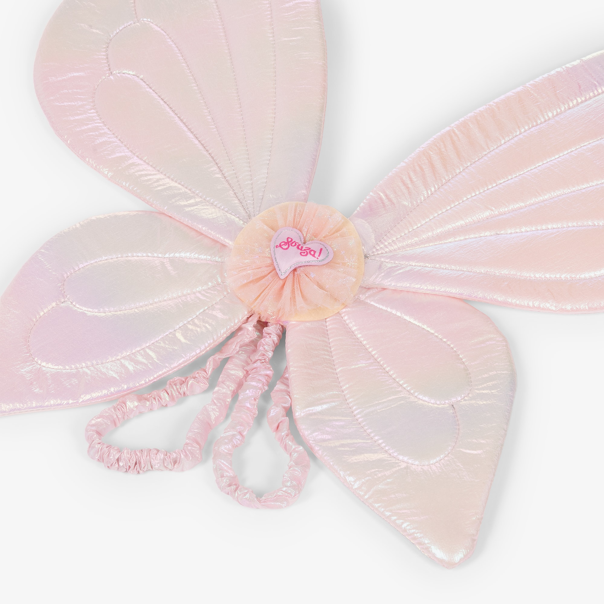 Girls Shimmering Pink Butterfly Wings - View 4