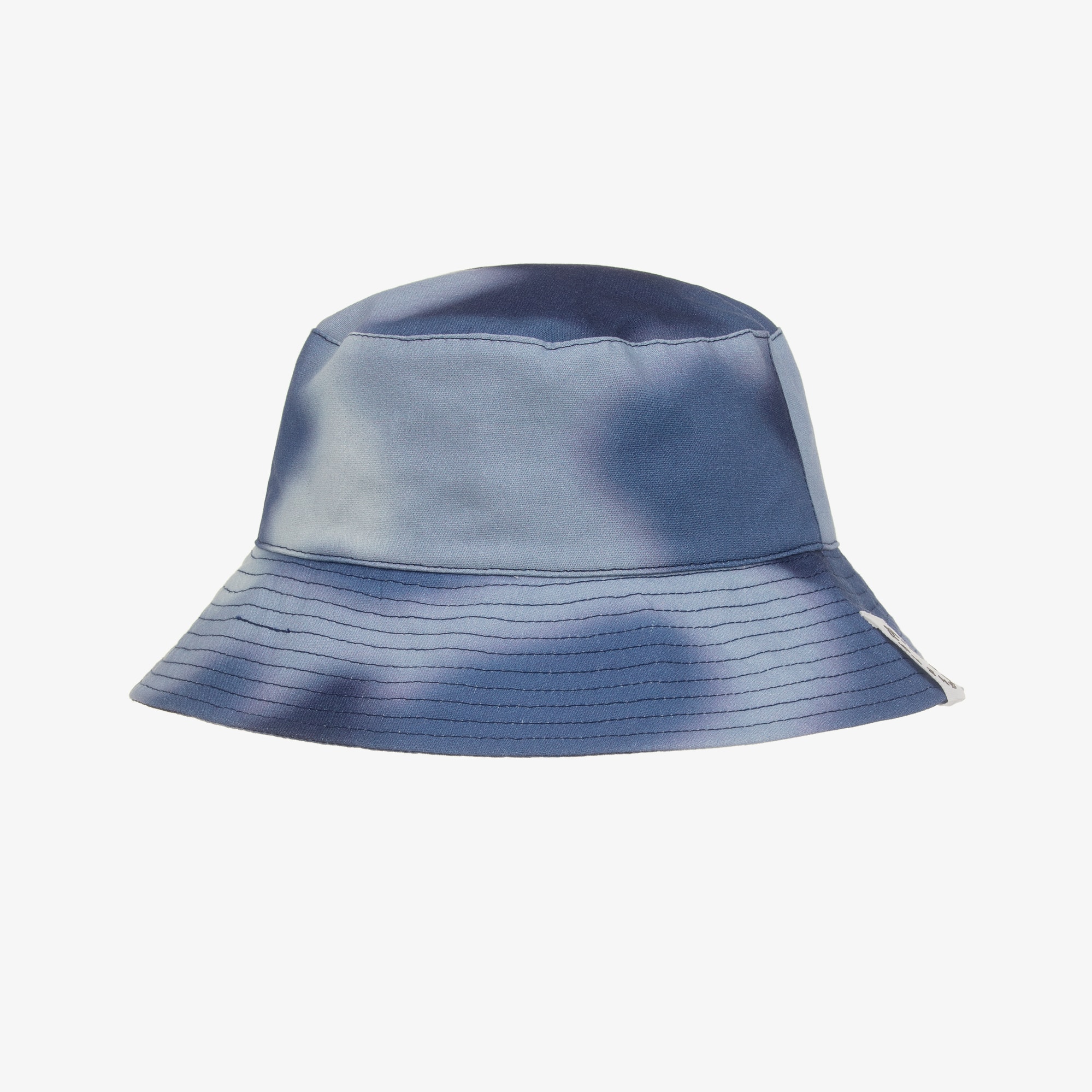 Boys Blue Cotton Tie-Dye Bucket Hat - View 1