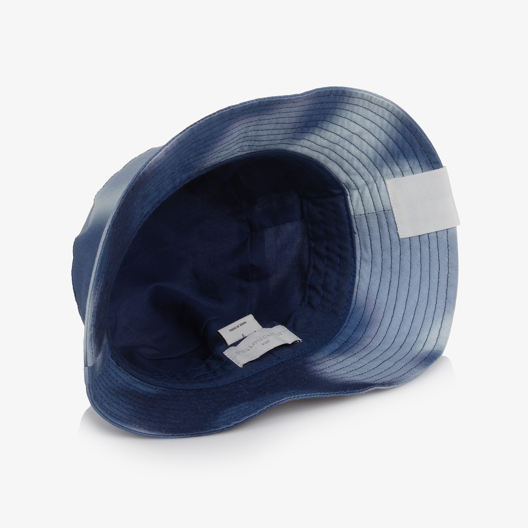 Boys Blue Cotton Tie-Dye Bucket Hat - View 5