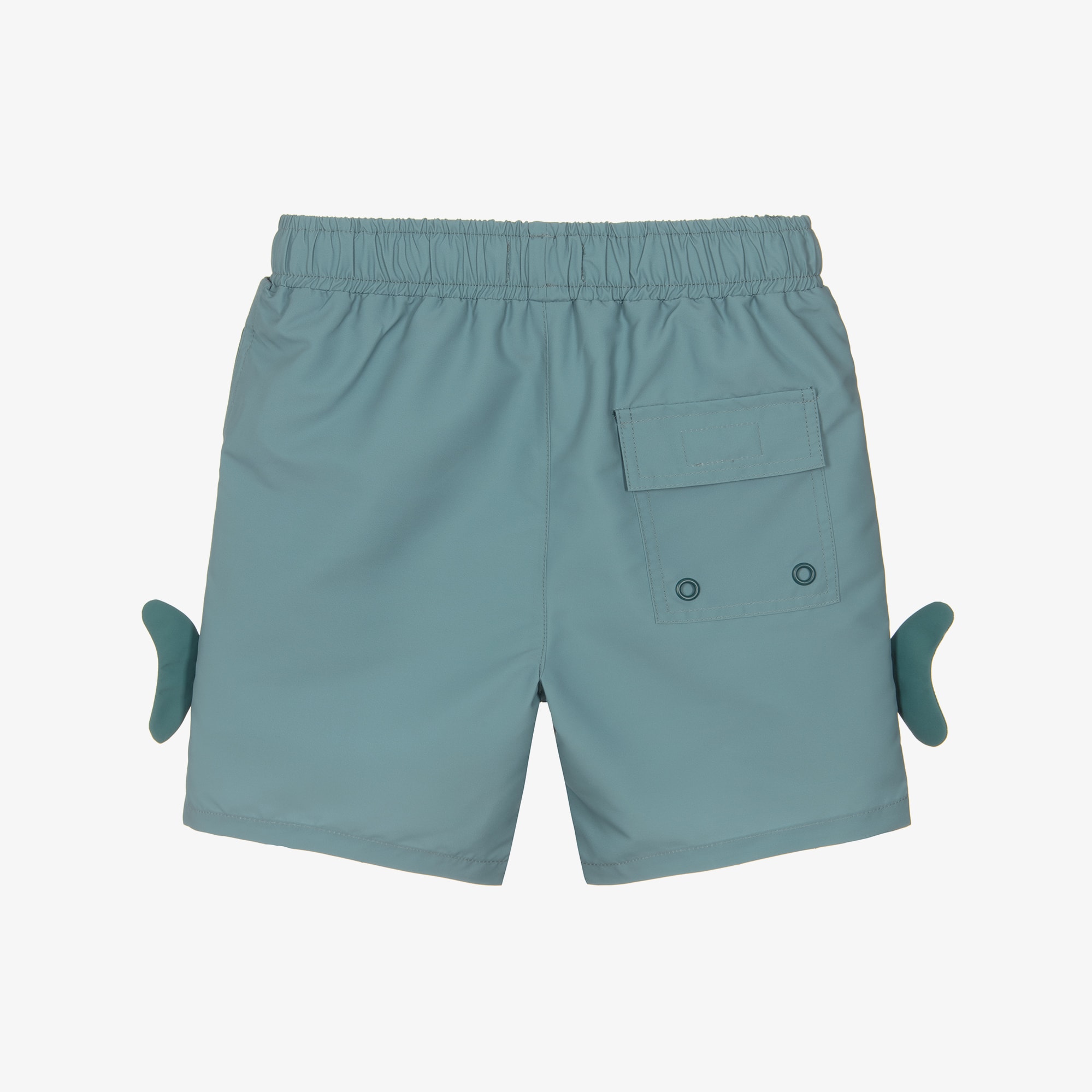 Boys Blue Whale Motif Swim Shorts - View 2