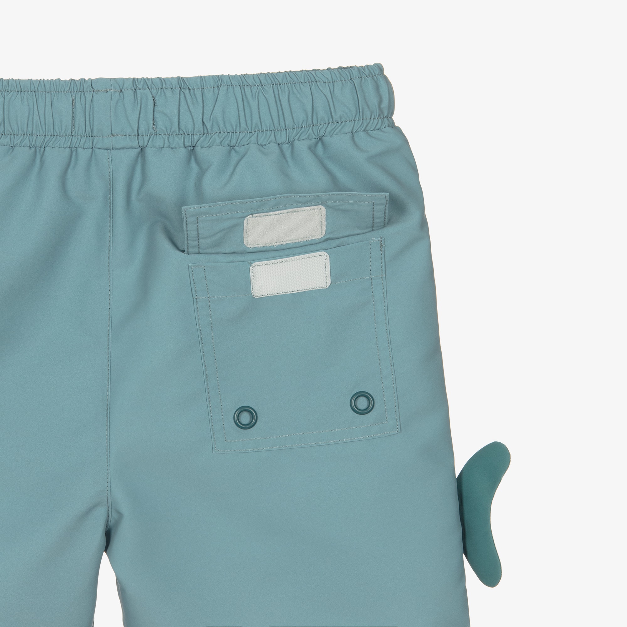 Boys Blue Whale Motif Swim Shorts - View 3