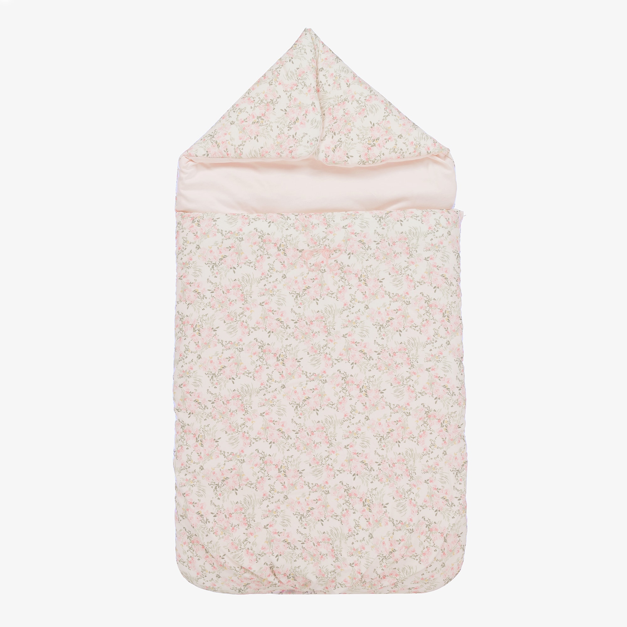 Girls Pink Floral Needlecord Nest (81cm) - View 1