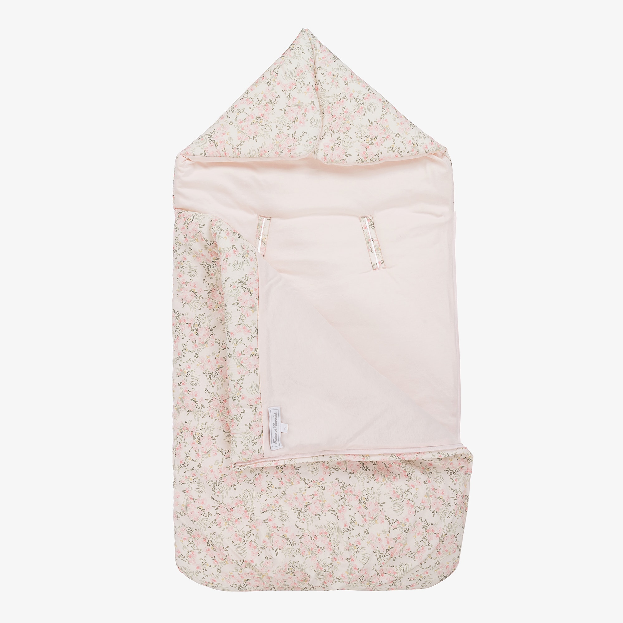 Girls Pink Floral Needlecord Nest (81cm) - View 3