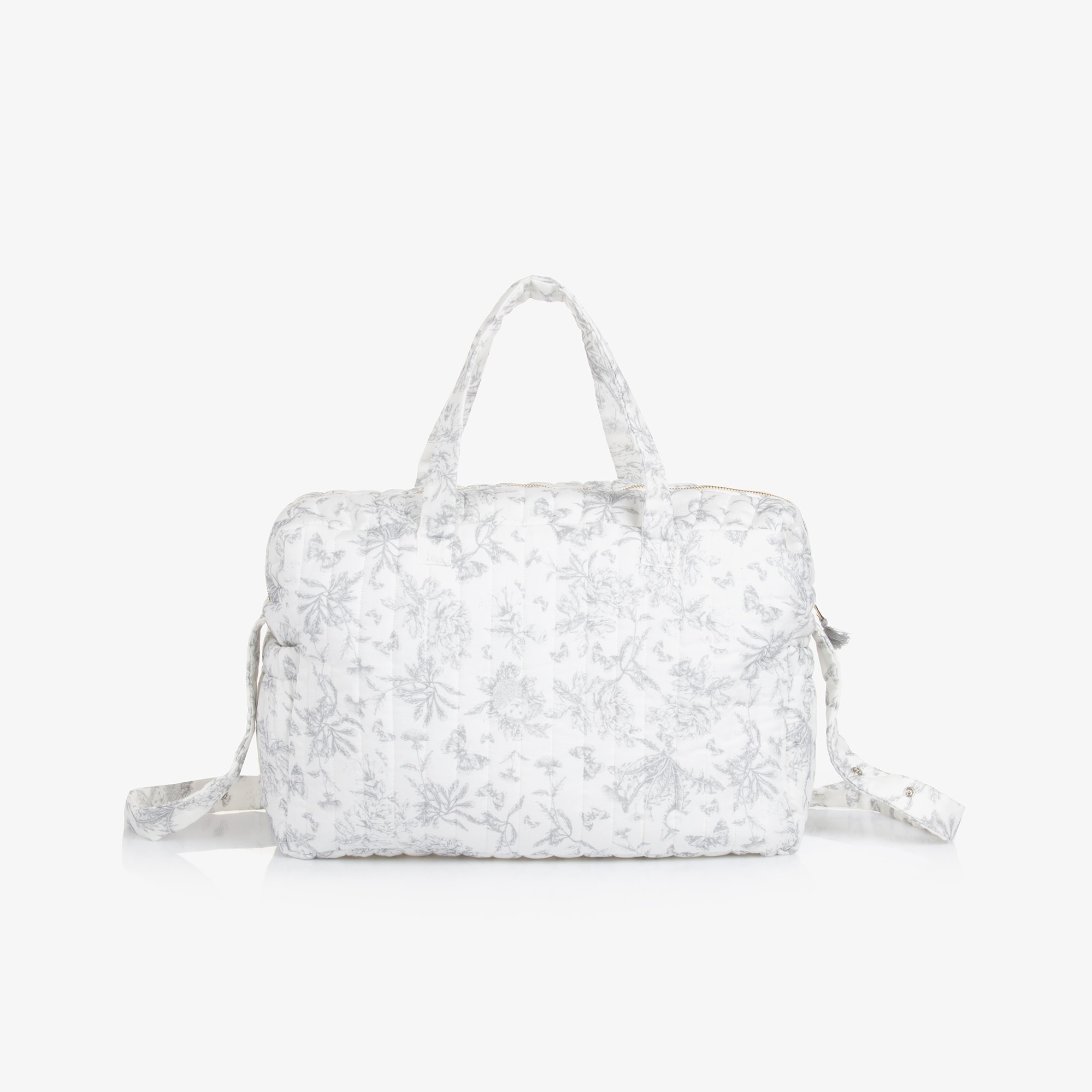 Grey Toile De Jouy Changing Bag (41cm) - View 4