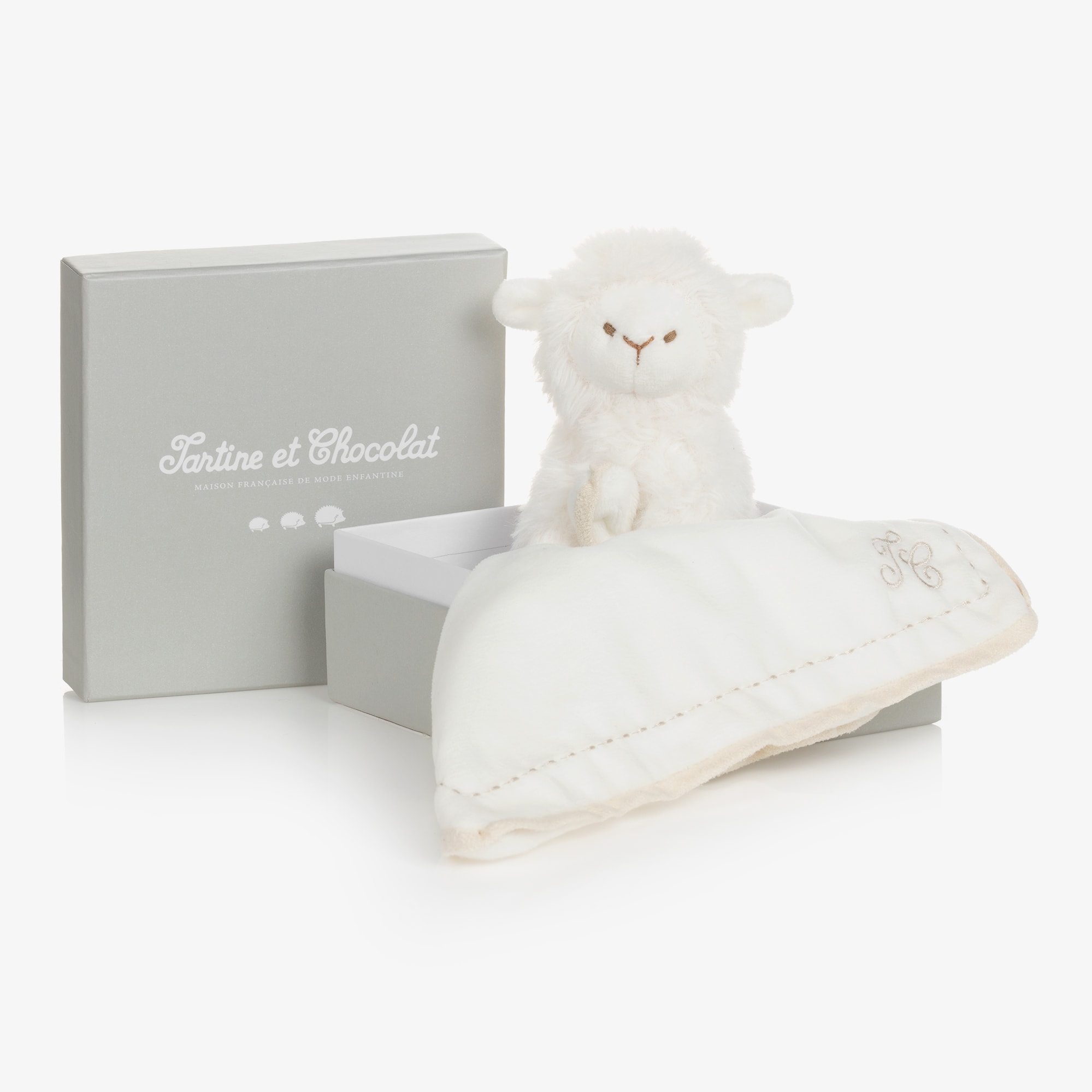 Ivory Lamb Doudou (25cm) - View 2