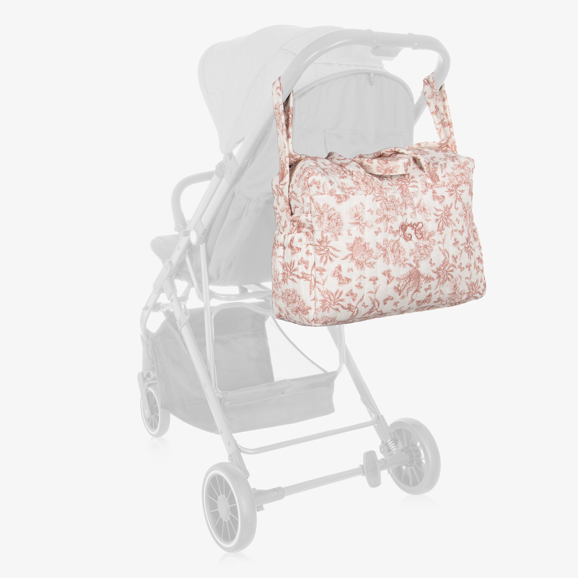 Ivory & Pink Baby Changing Bag (43cm) - View 2